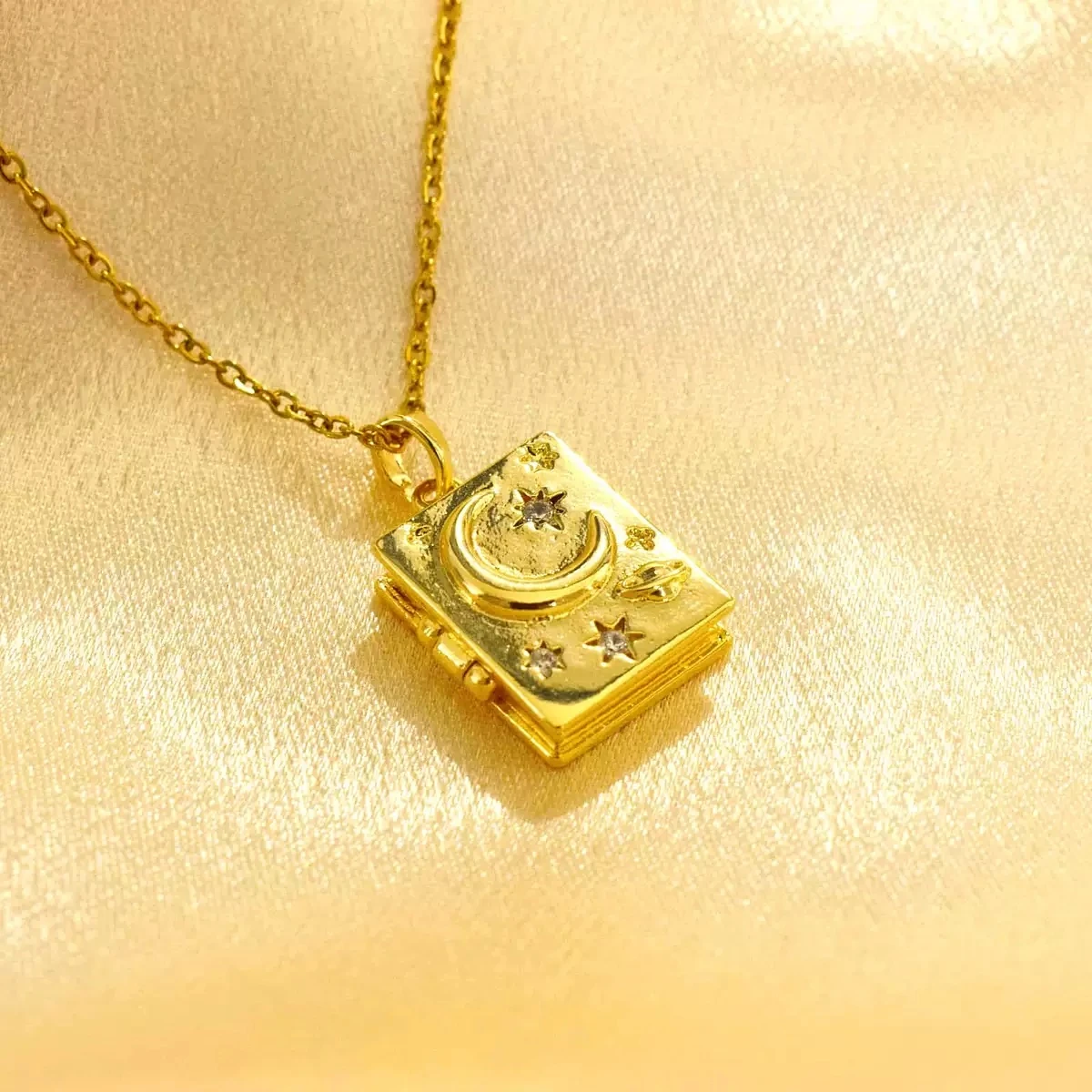 Çelik | Açılır Kapanır Open Locket Kolye