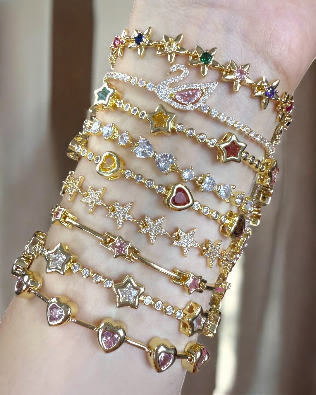 Vip | Multicolor Heart Bileklik