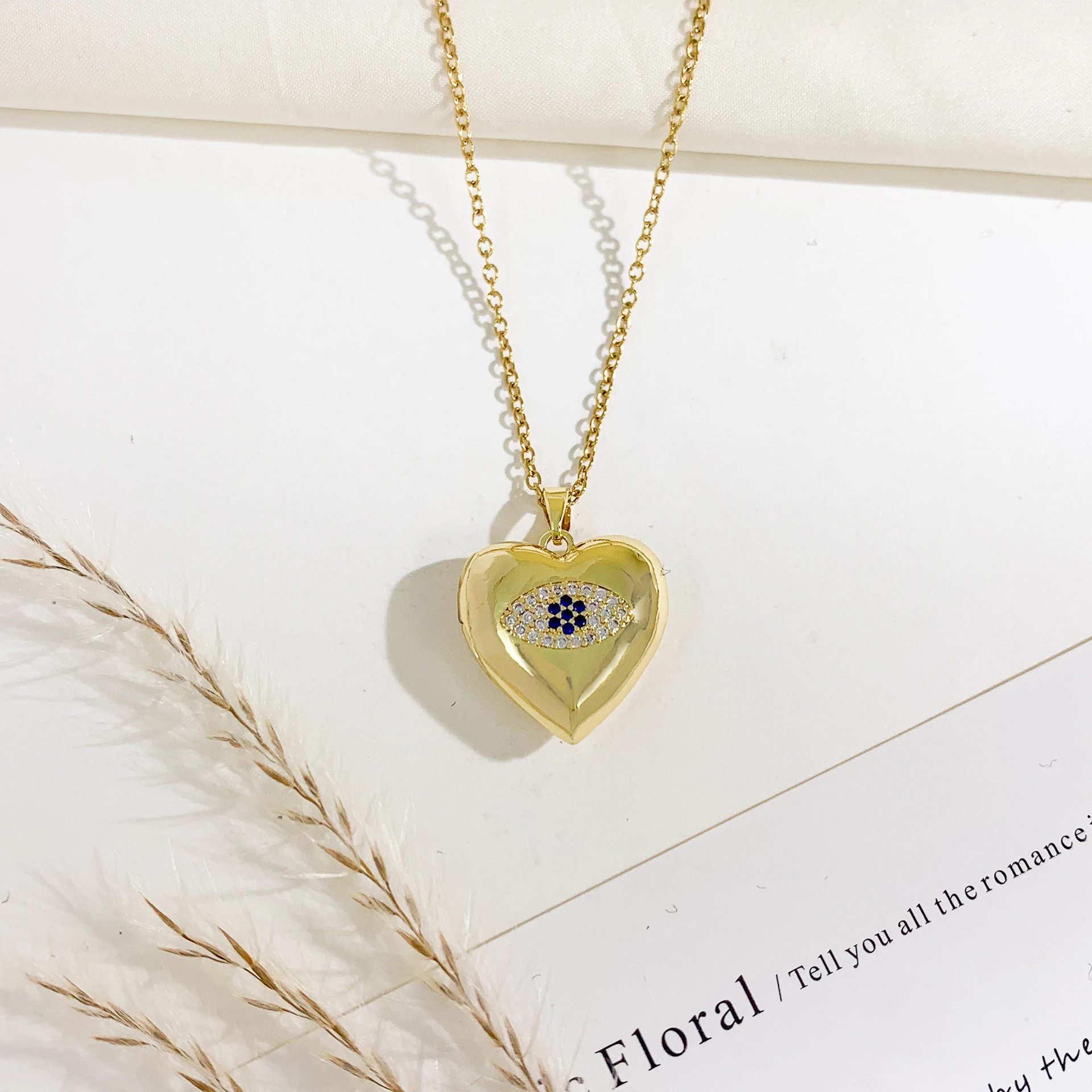 Çelik | Mystic Eye Open Locket Kolye