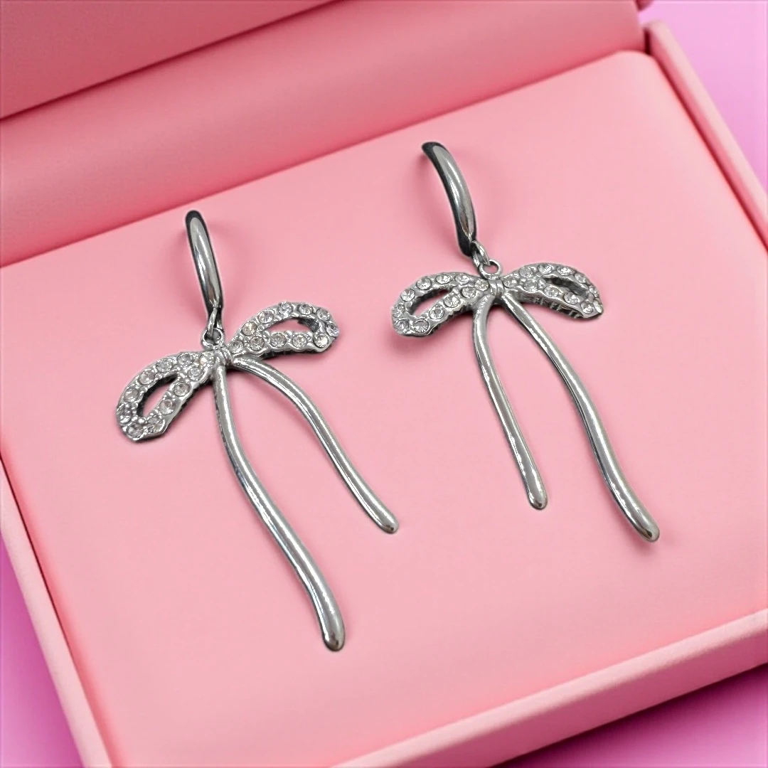 Çelik | Fiyonk Küpe