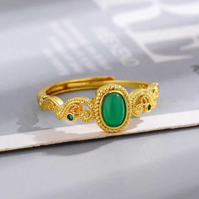 Yeşil Taşlı Yüzük