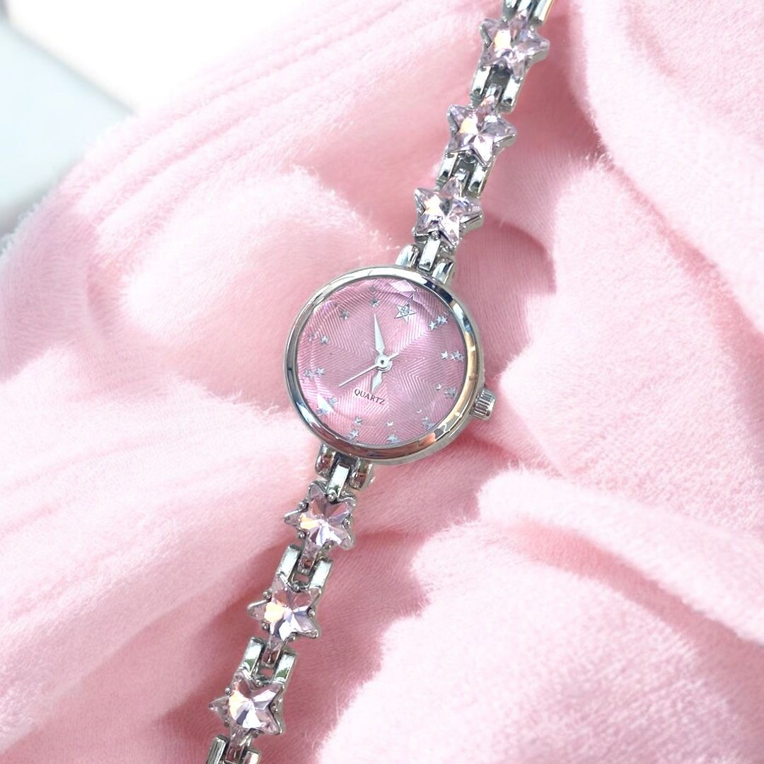 Silver-Pink Stargirl Saat