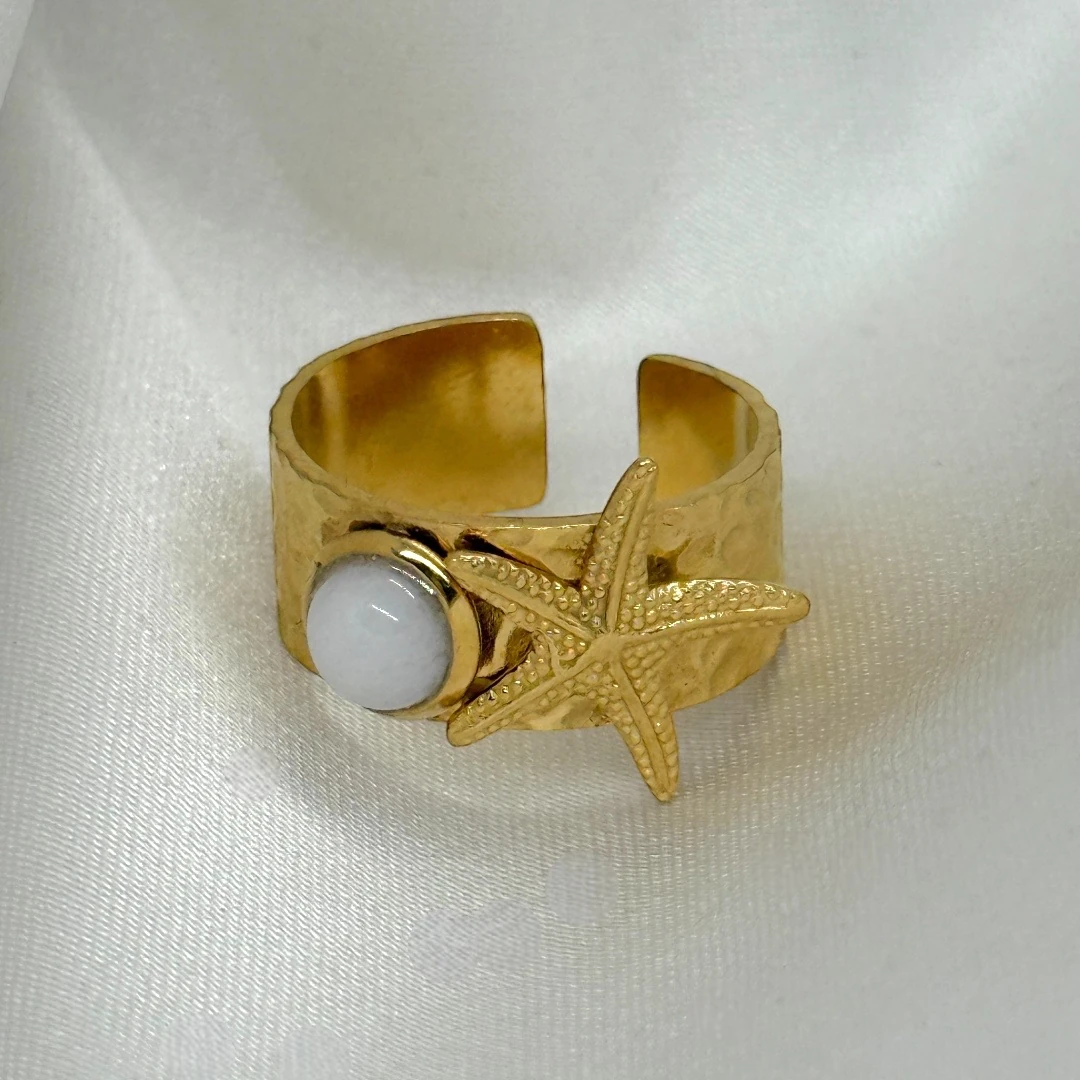 Çelik | Deniz Yıldızı Yüzük