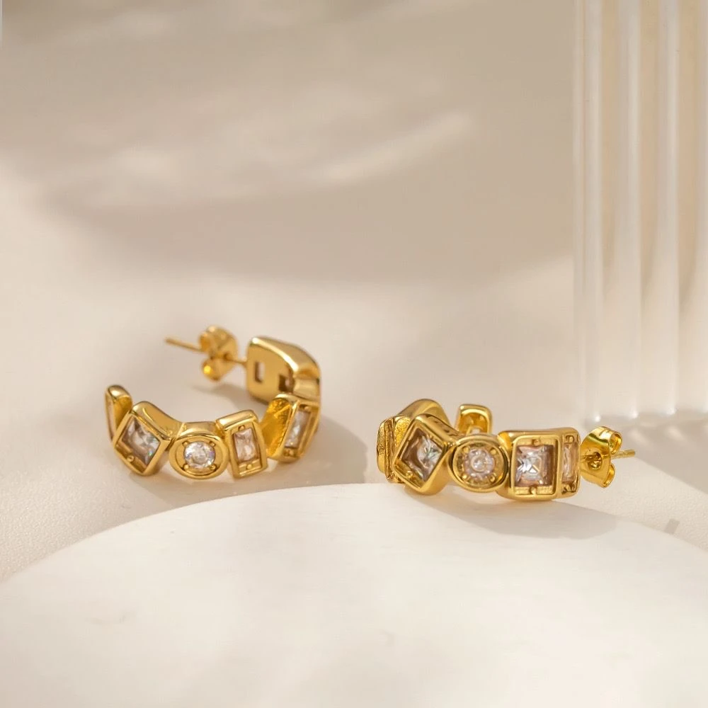 Çelik | Gold Zarif Küpe