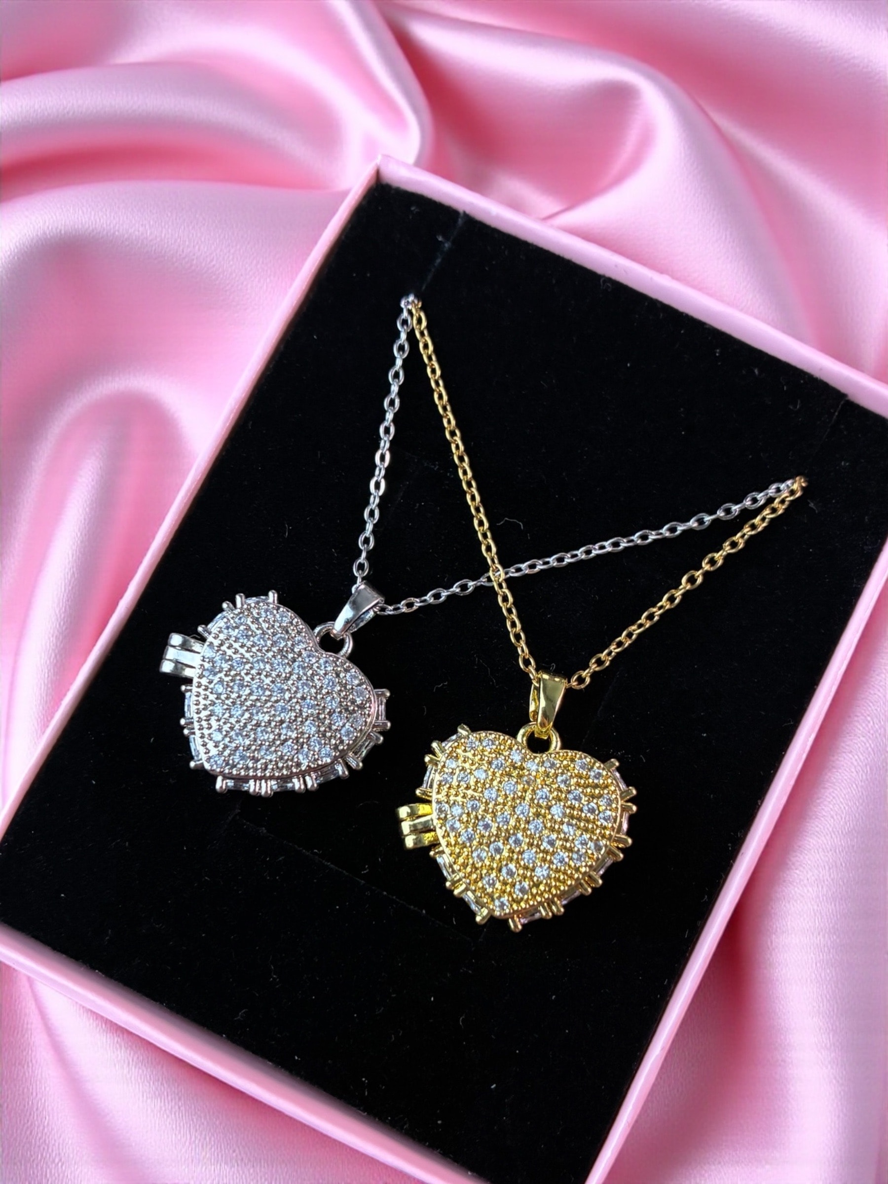 Çelik | Heart Open Locket Kolye