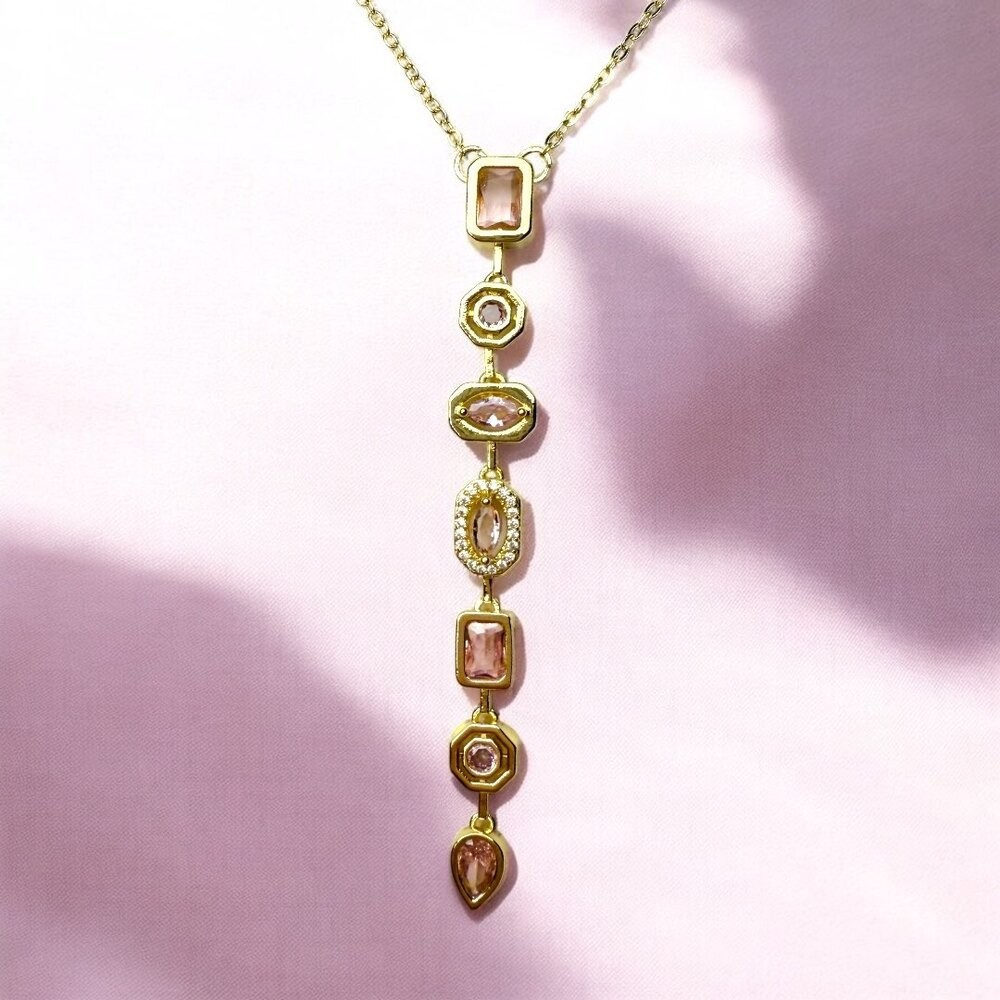 Çelik | Pembe Chakra Kolye