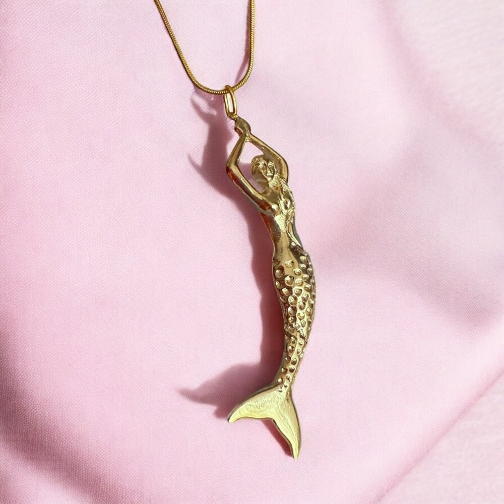 Vintage Mermaid Kolye