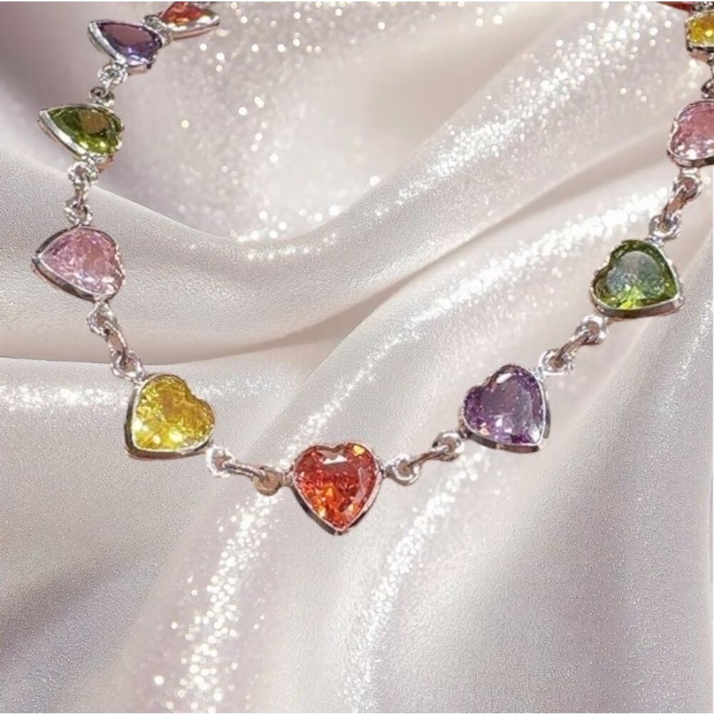 Rainbow Heart Bileklik