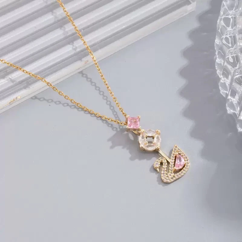 Çelik | Pink Swan Kolye