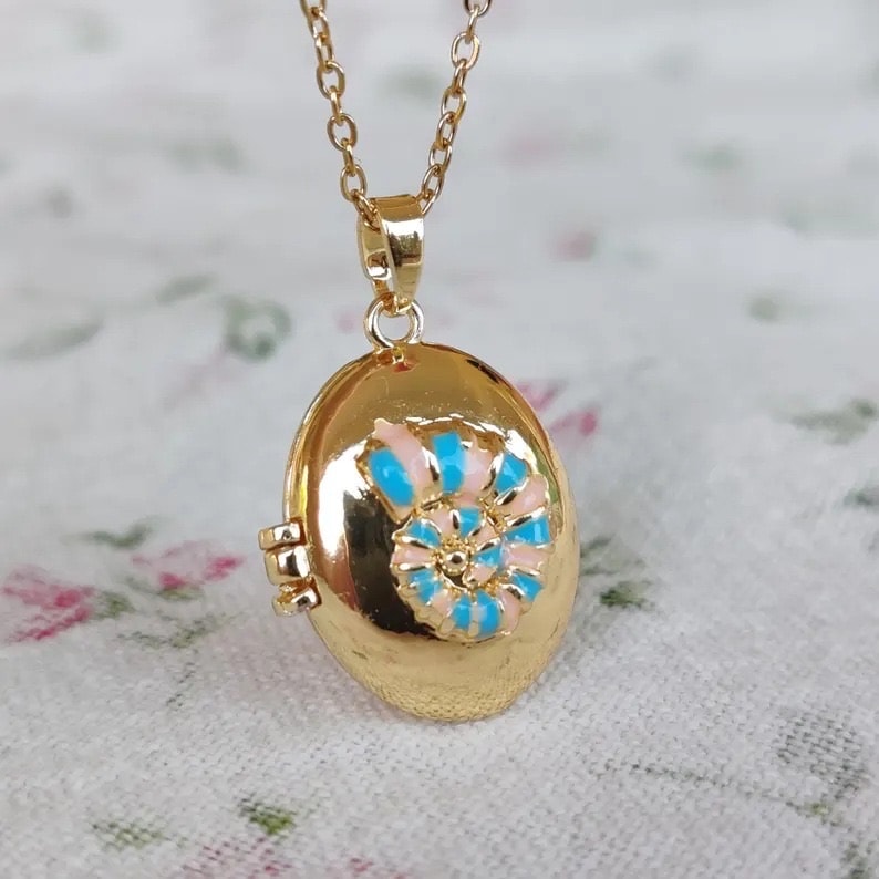 Çelik | Deniz Kabuğu Open Locket Kolye