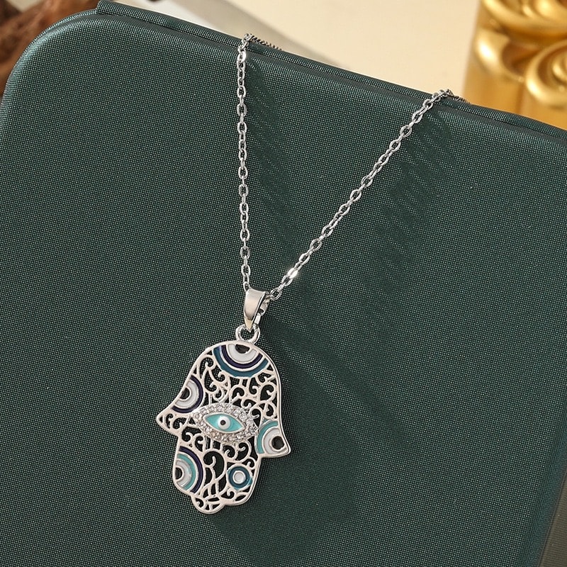 Çelik | Hamsa Kolye