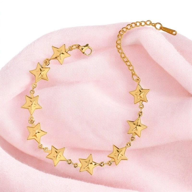 Çelik | Gold Star Bileklik