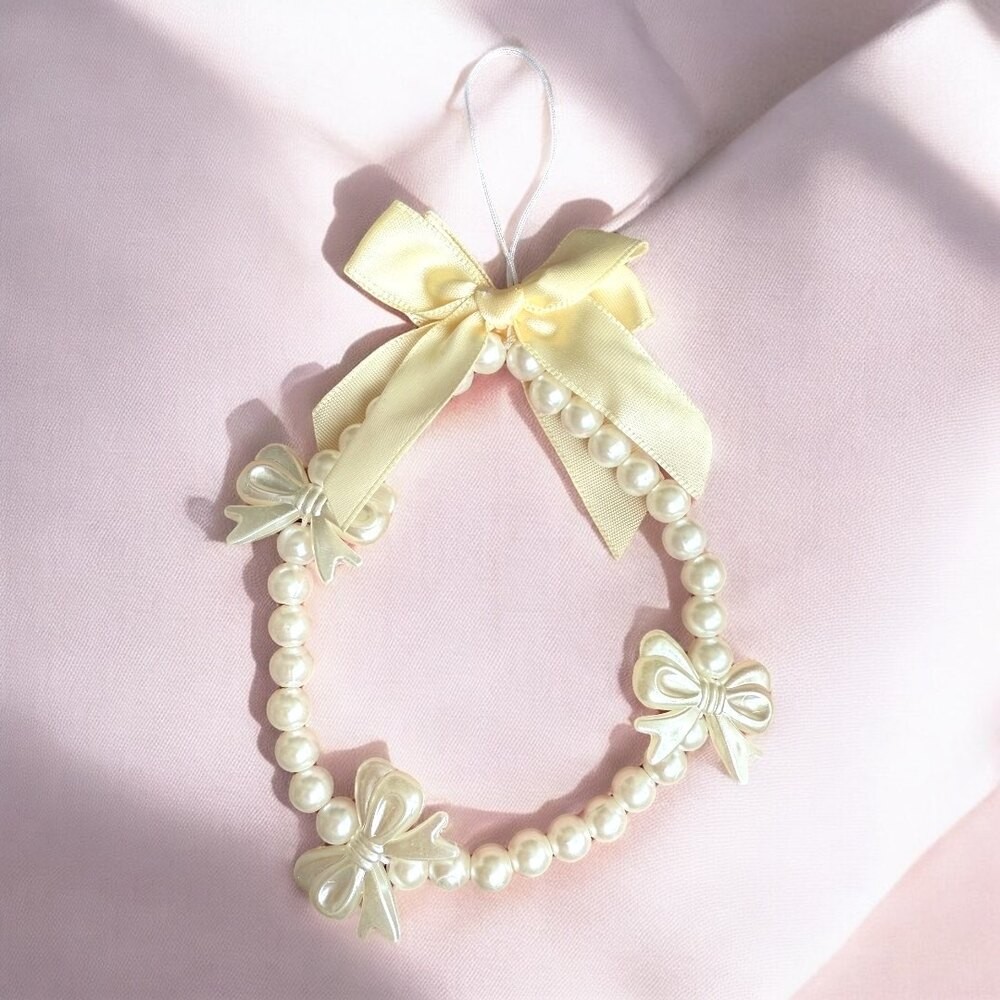Pearl Ribbon Çanta Charmı