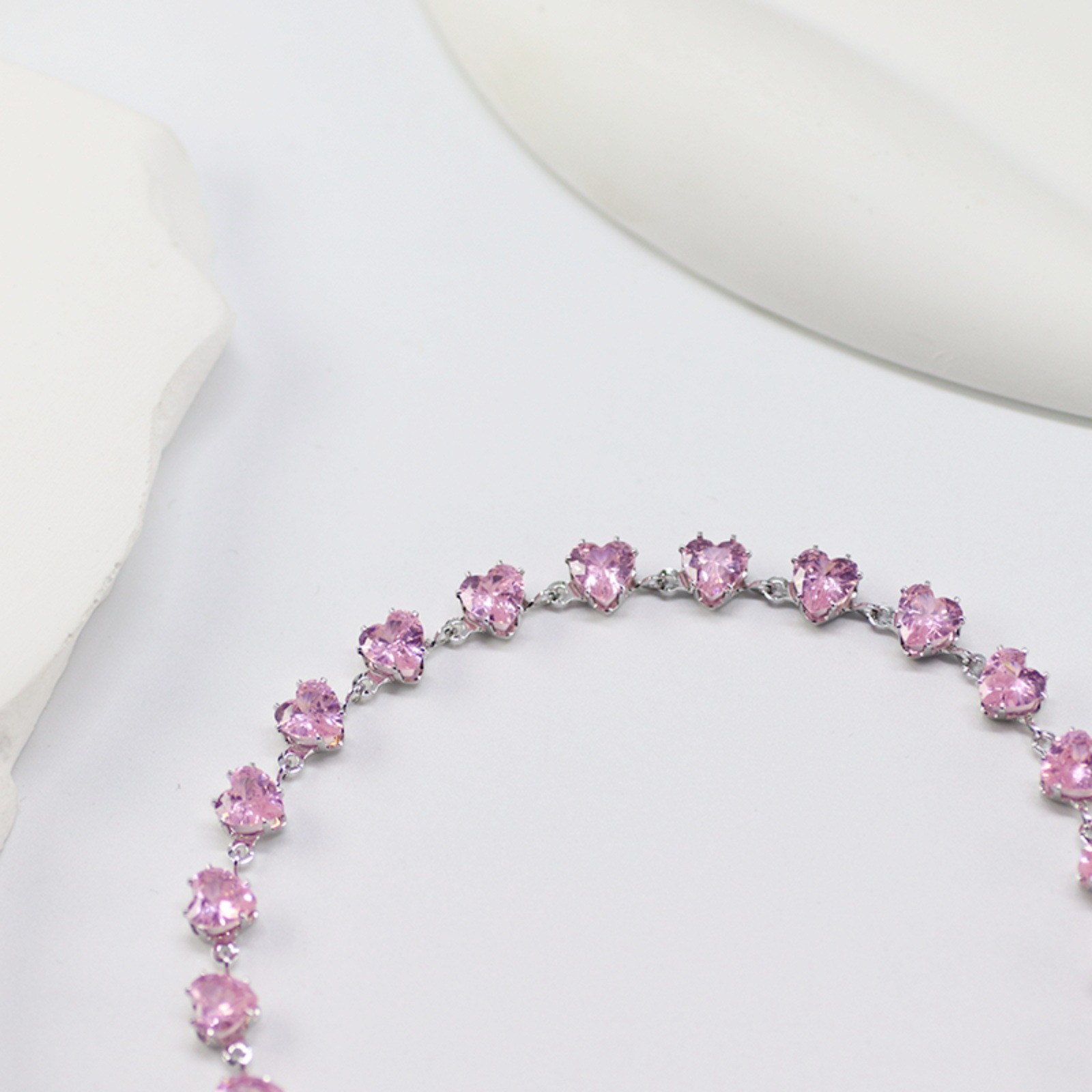 Pink Heart Bileklik