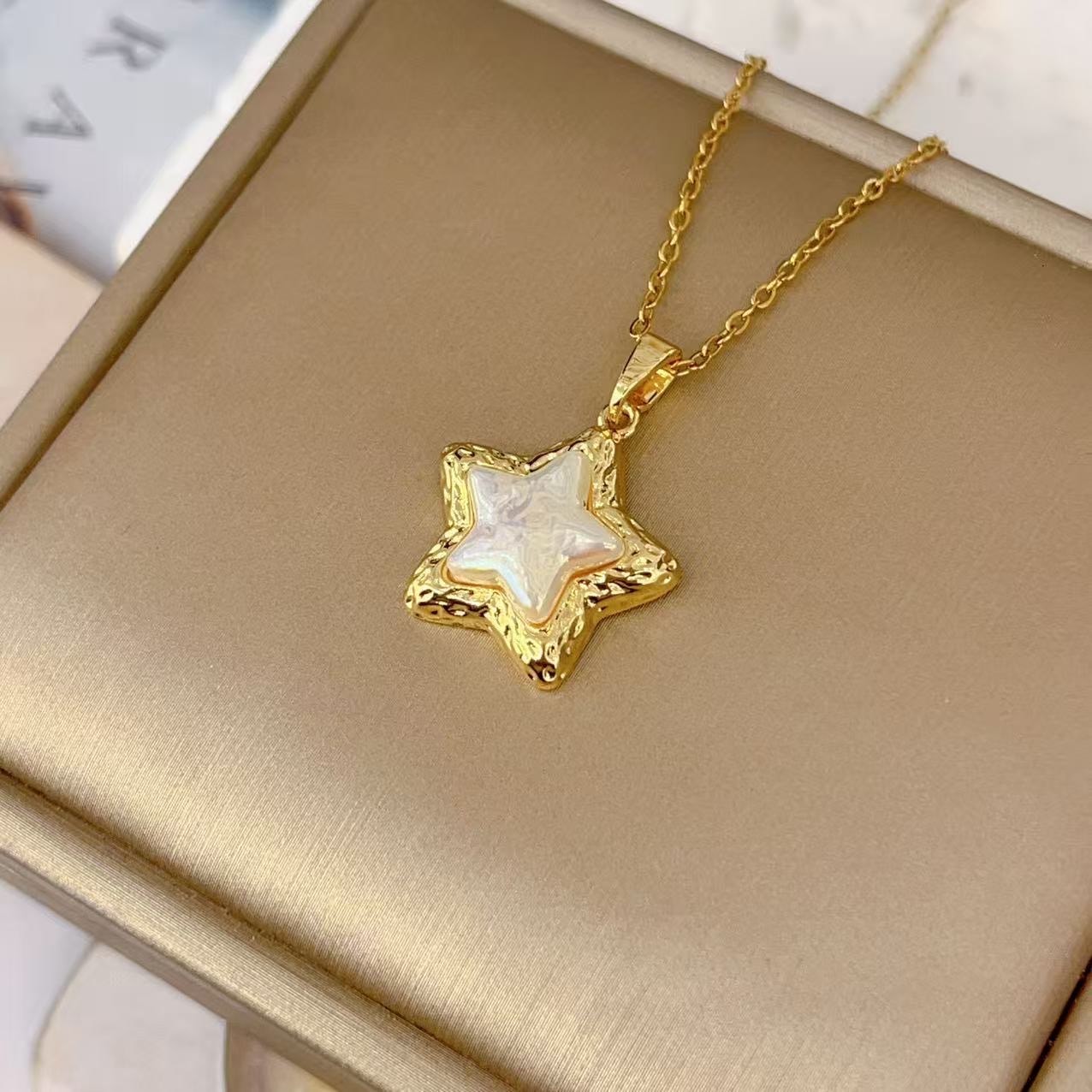 Çelik | Pearl Star Kolye