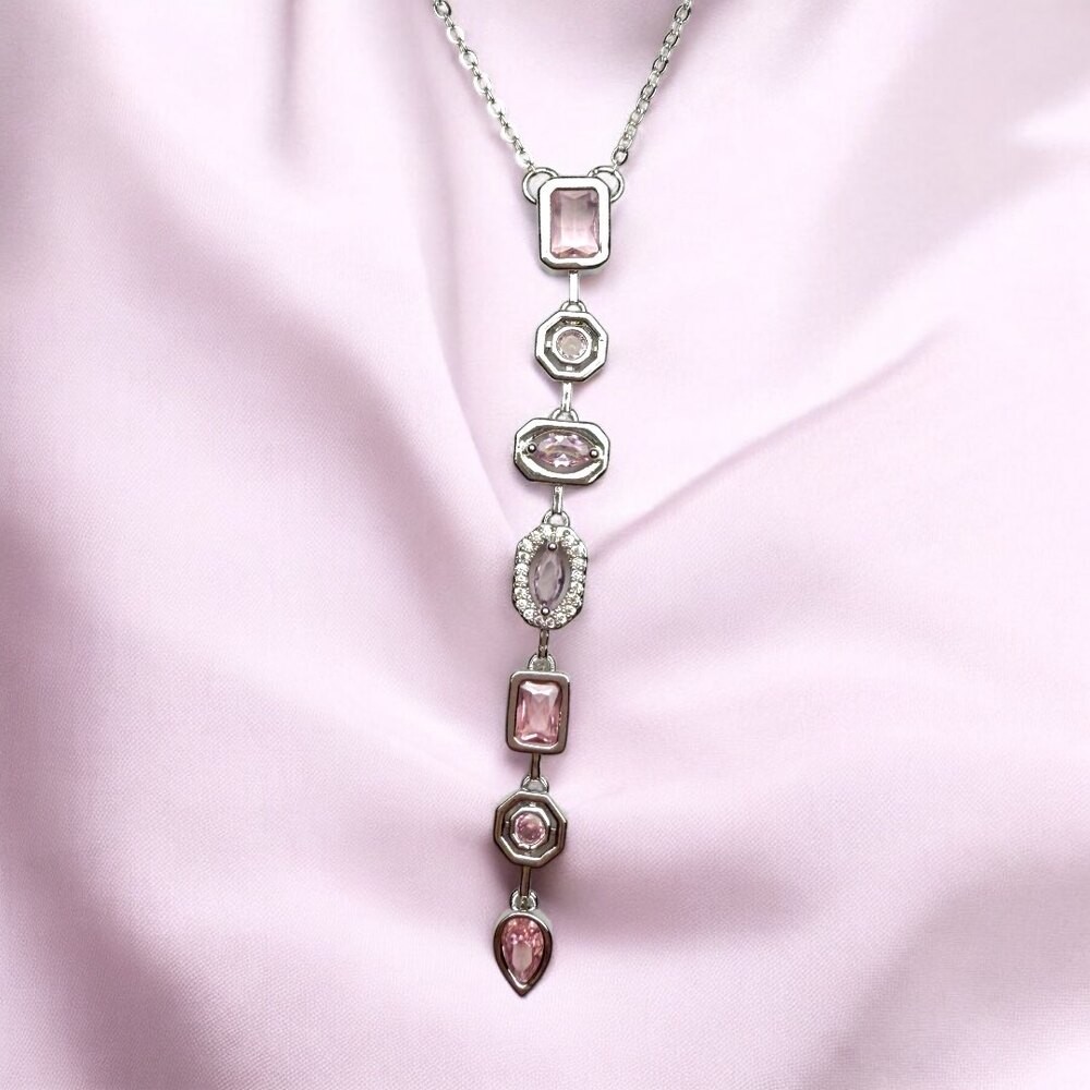 Çelik | Pembe Chakra Kolye