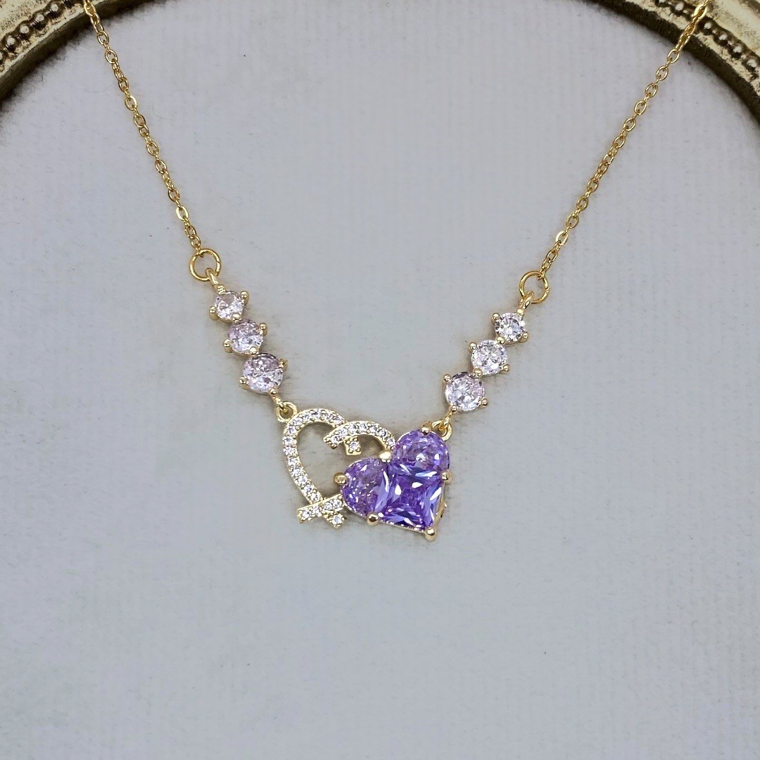 Çelik | Violet Love Kolye 