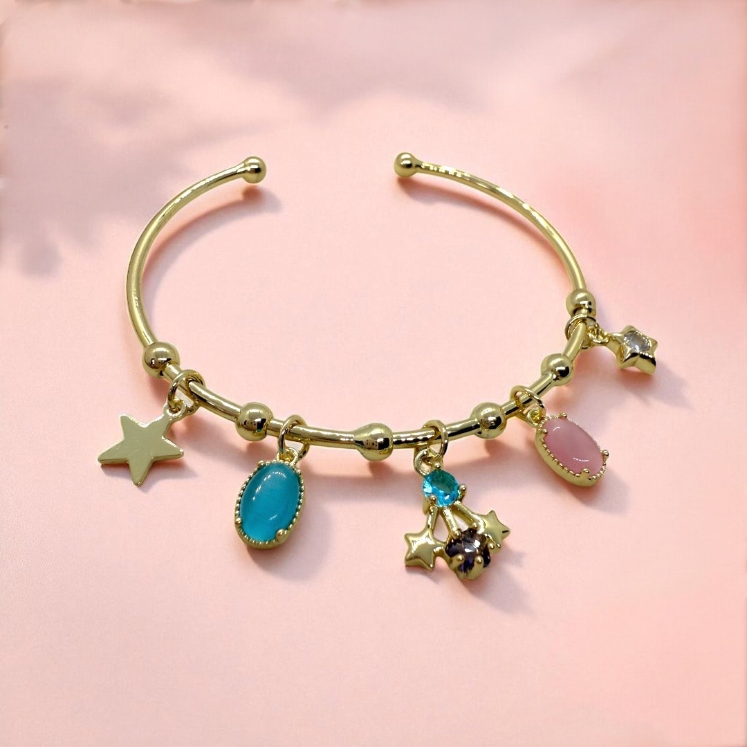 Star Charm Kelepçe Bileklik