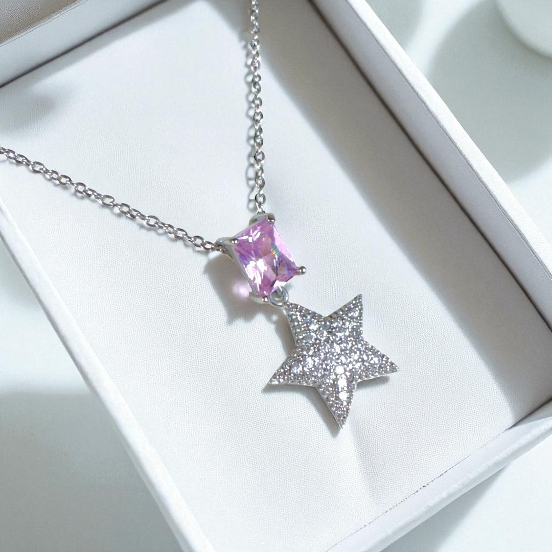 Çelik | Crystal Star Kolye