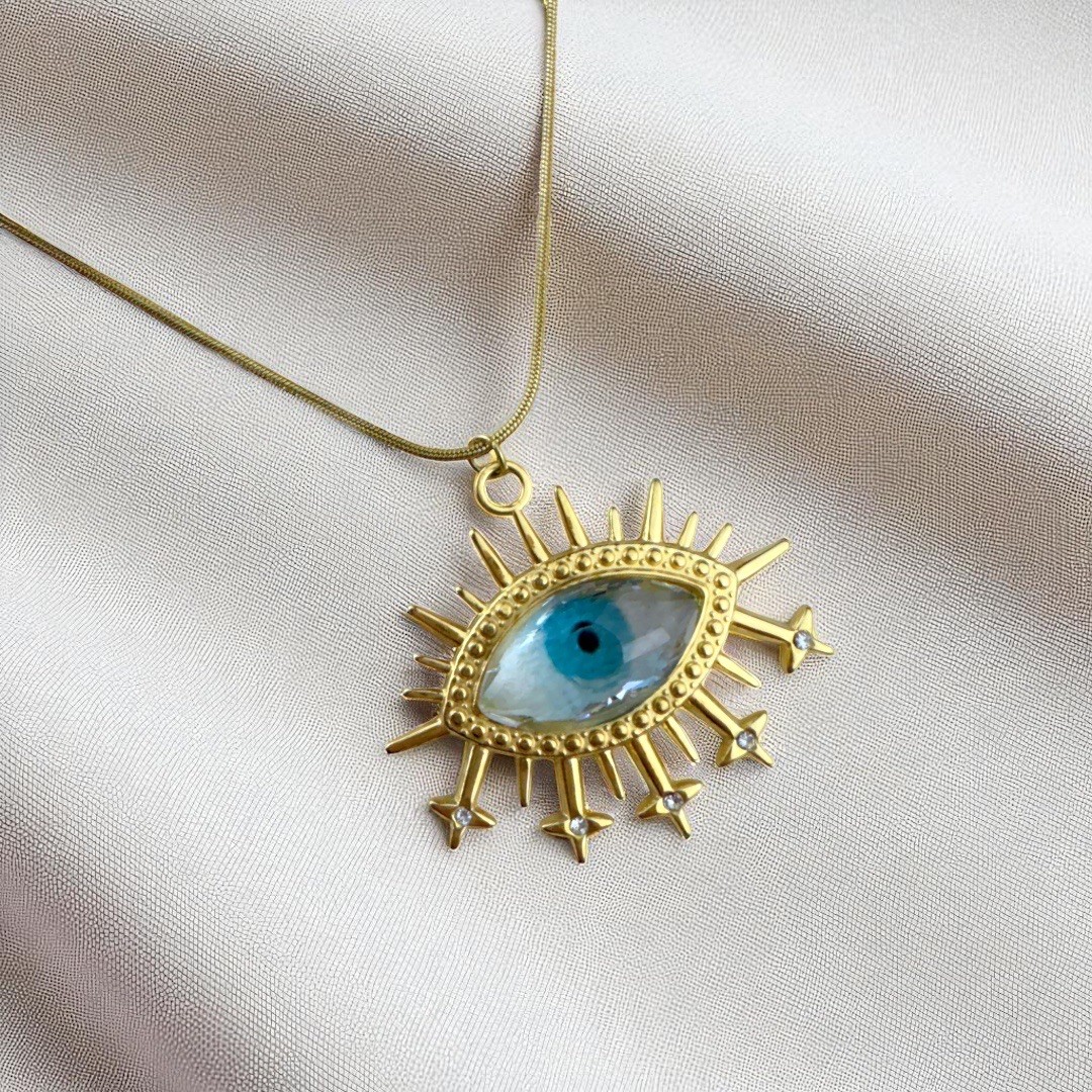 Çelik | Vintage Eye Kolye