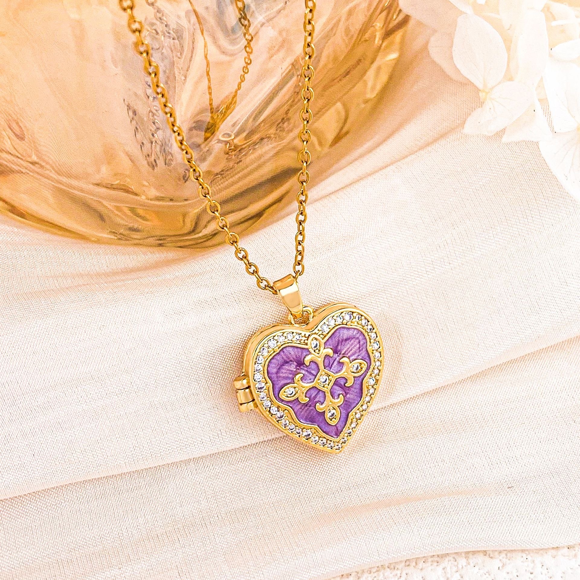 Çelik | Heart Open Locket Kolye