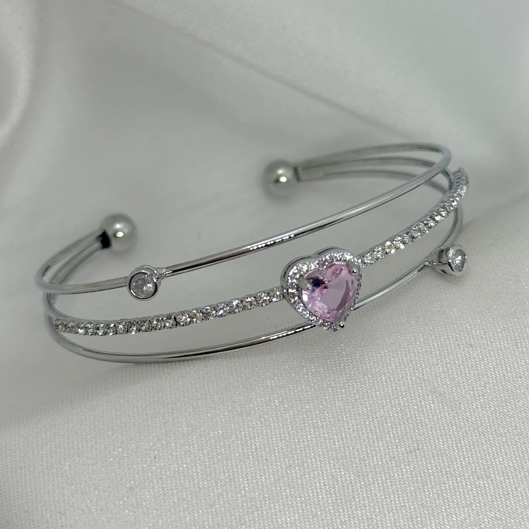 Love Heart Kelepçe Bileklik