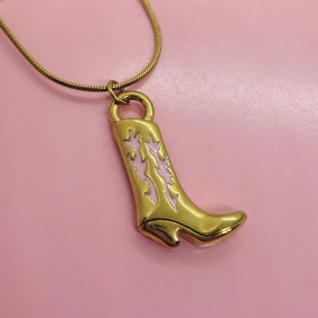 Çelik | Kovboy Çizme Kolye