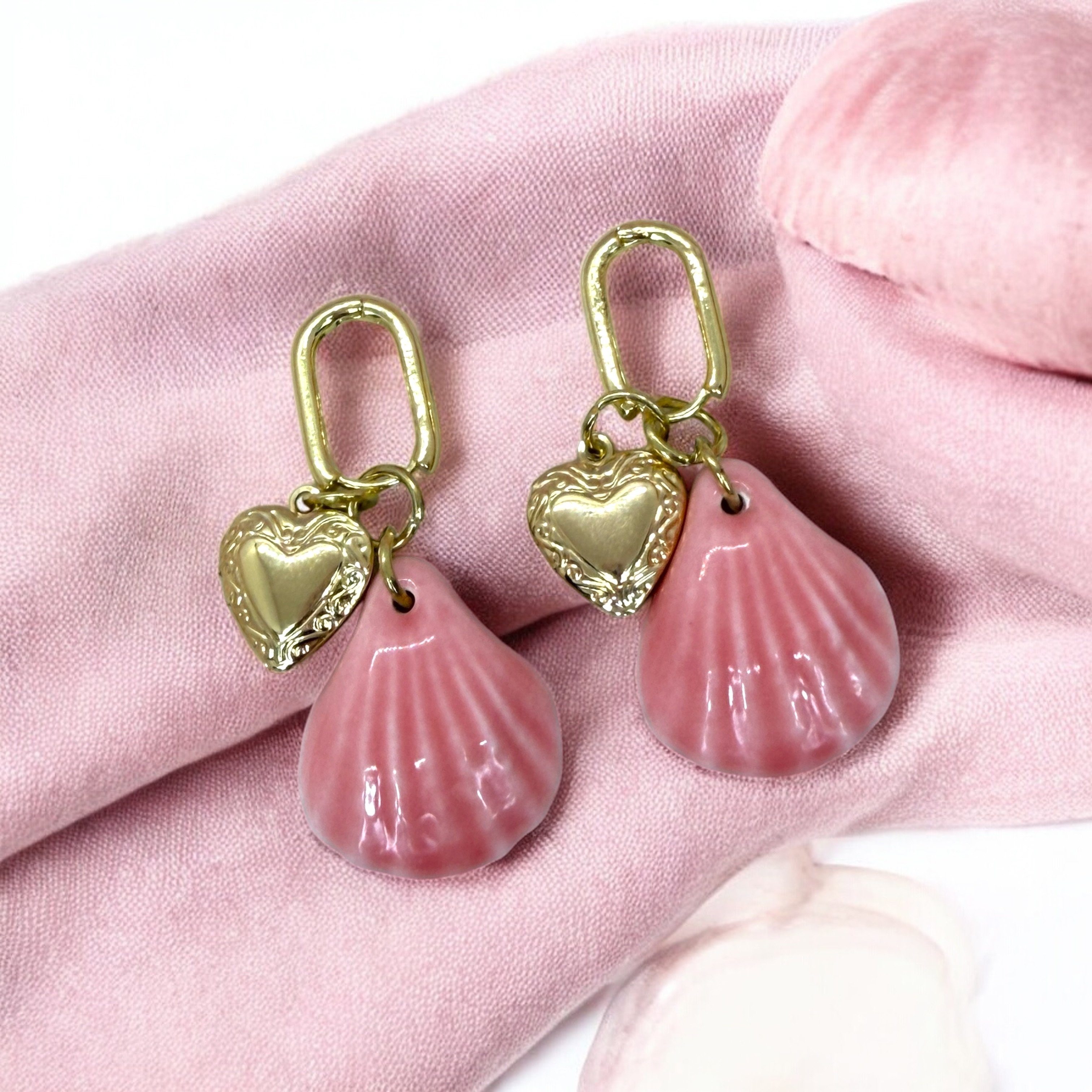 Open Locket Seramik Küpe