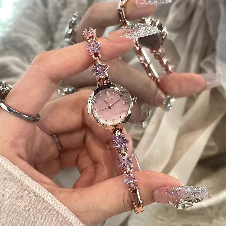 Gold-Pink Stargirl Saat