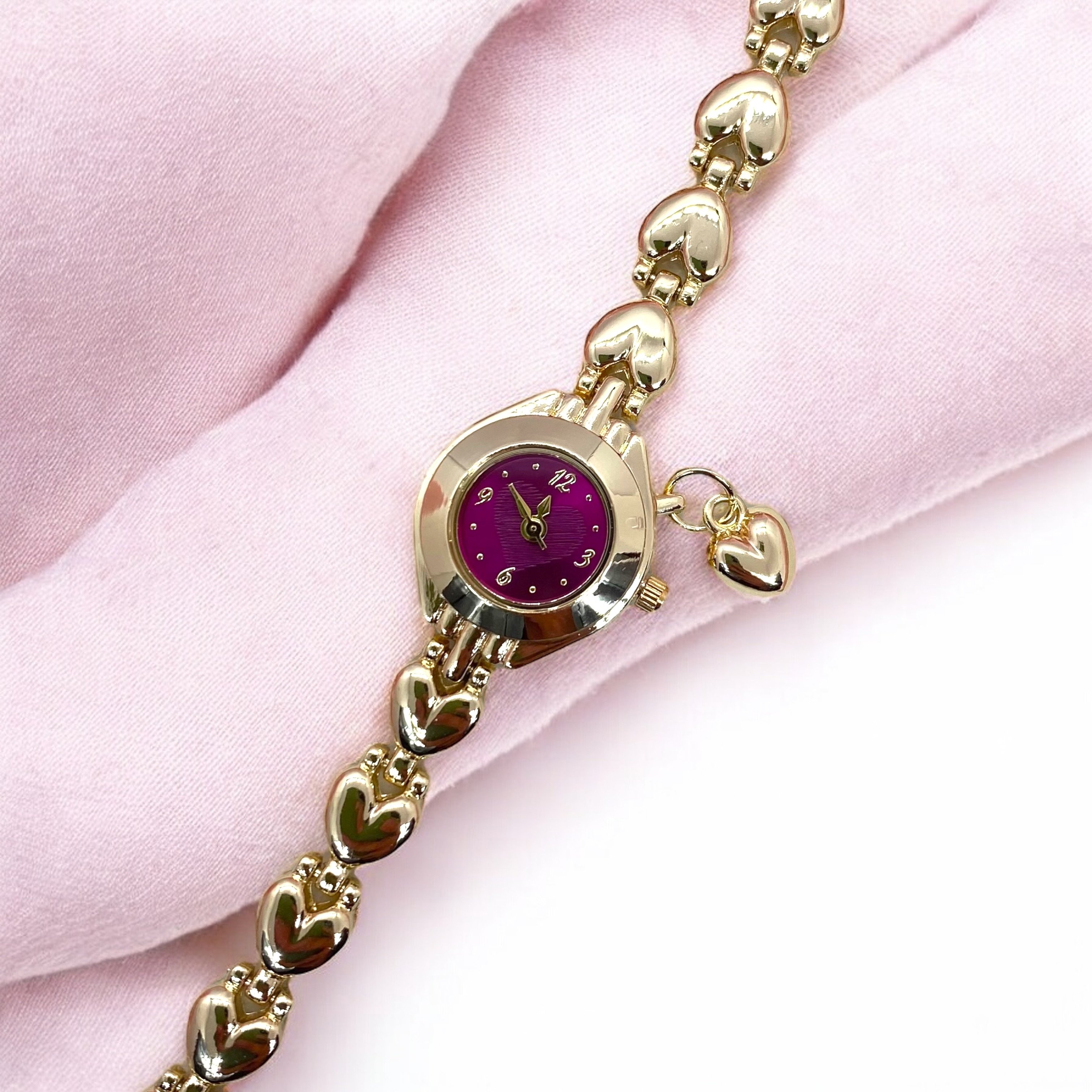 Gold-Cherry Red Sweetheart Saat