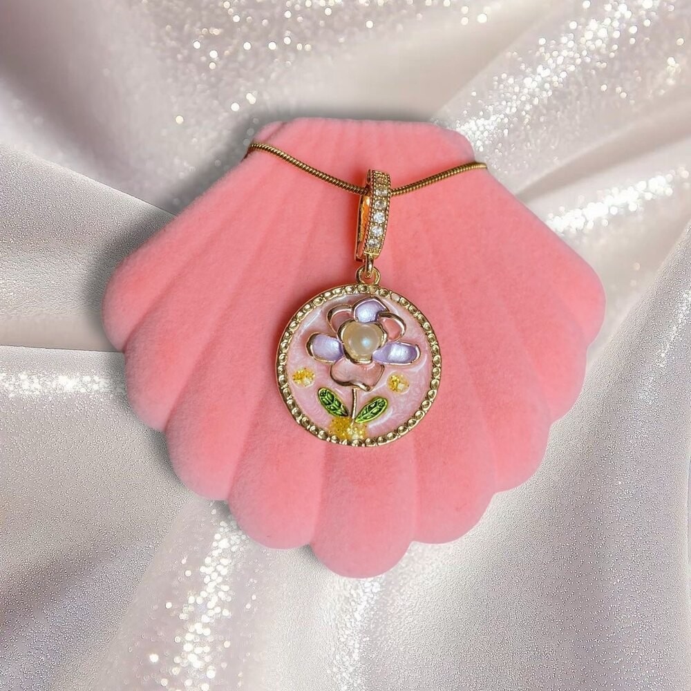Çelik | Pembe Sanat Kolye