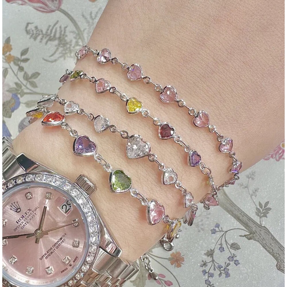 Rainbow Heart Bileklik