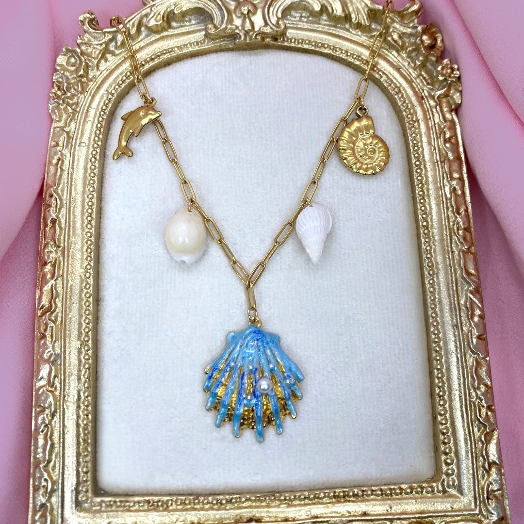 Çelik | Mermaid Charm Kolye