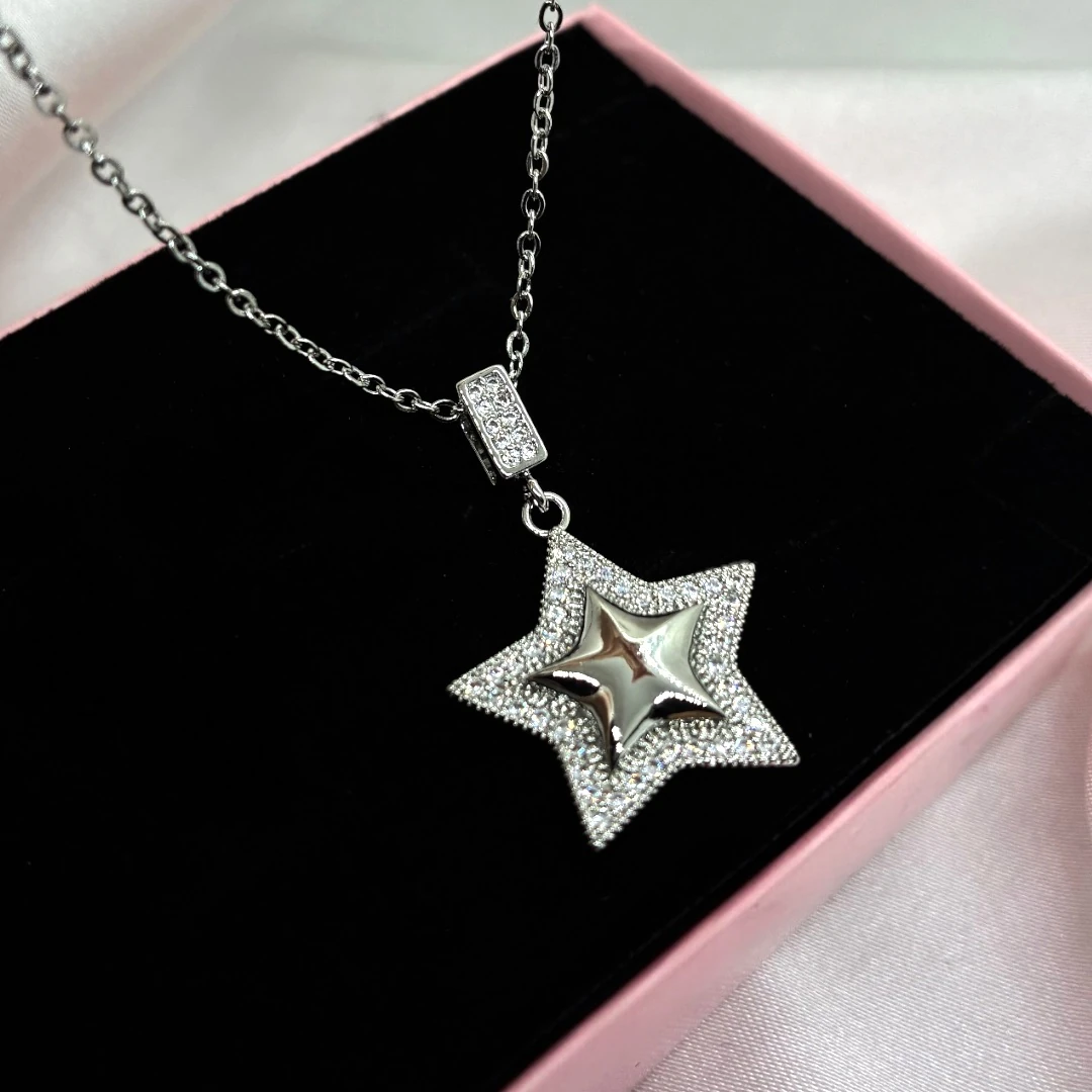 Çelik | Silver Yıldız Kolye