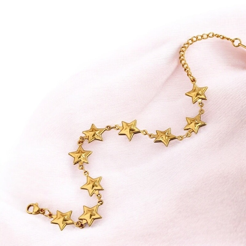 Çelik | Gold Star Bileklik