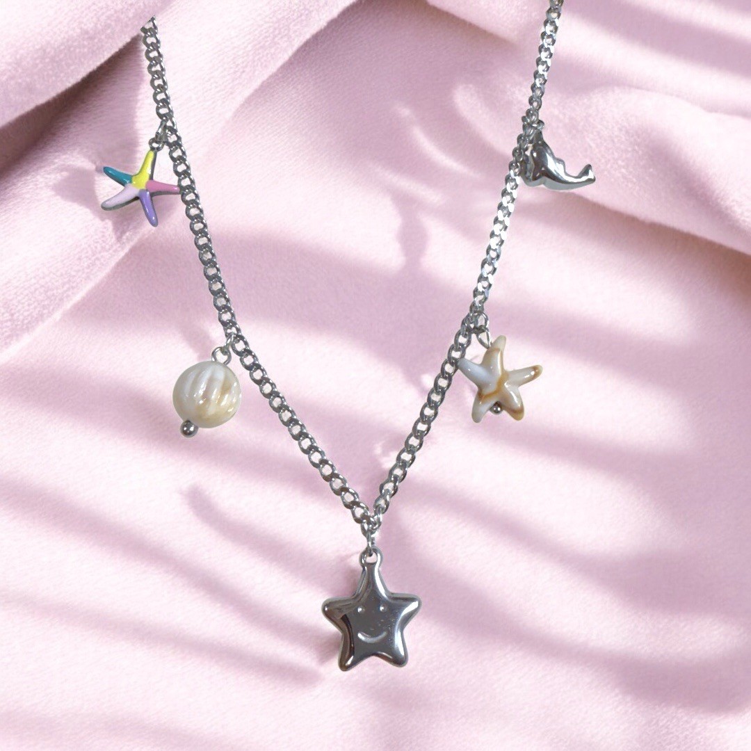 Çelik | Silver Yaz Charm Kolye