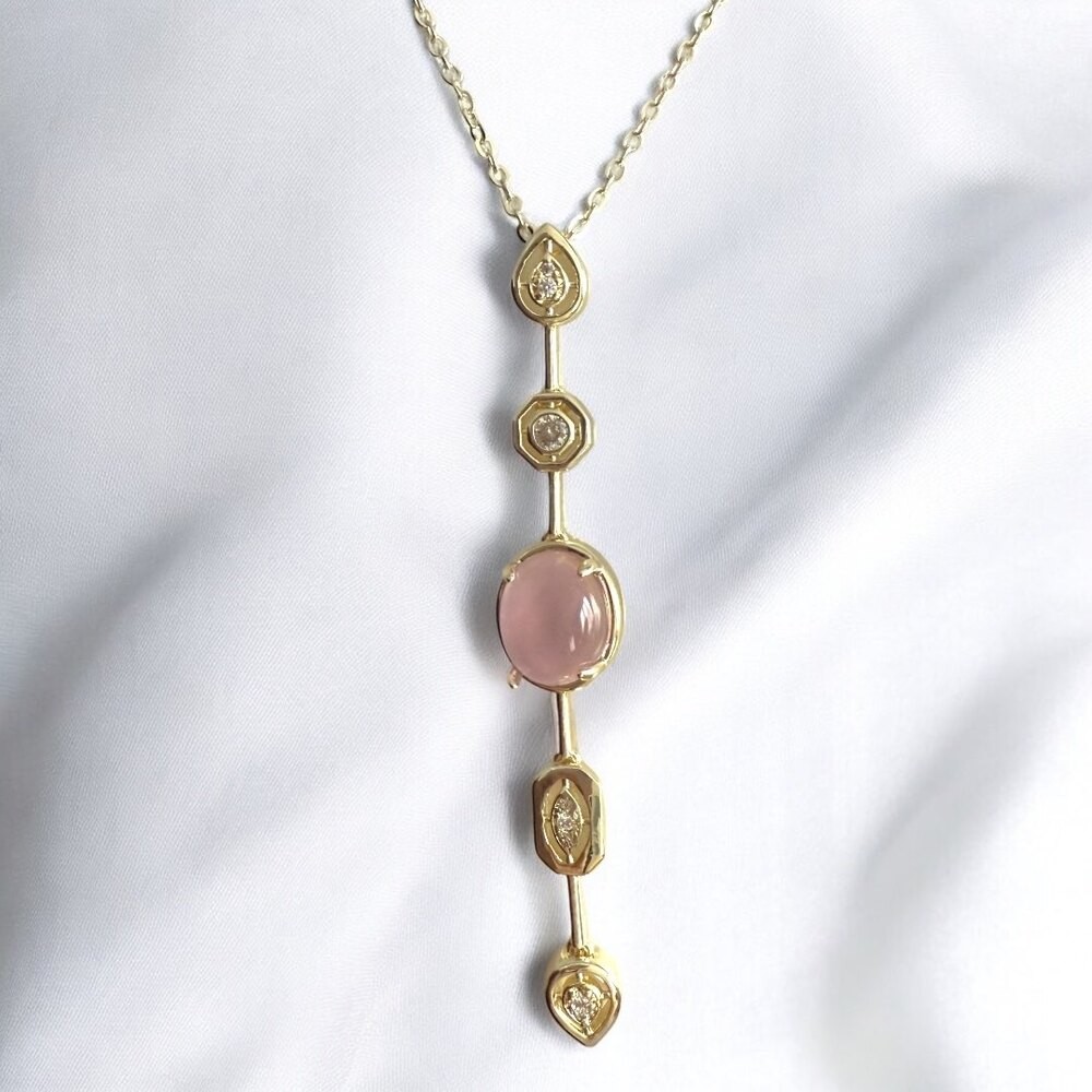 Pembe Aura Kolye