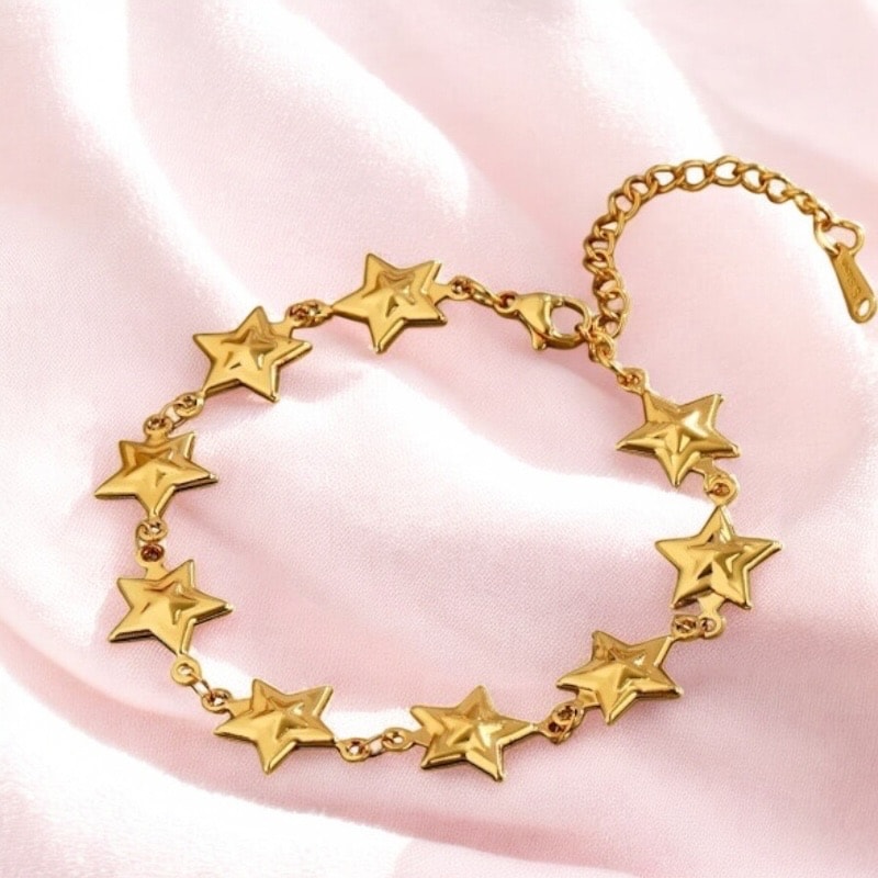 Çelik | Gold Star Bileklik