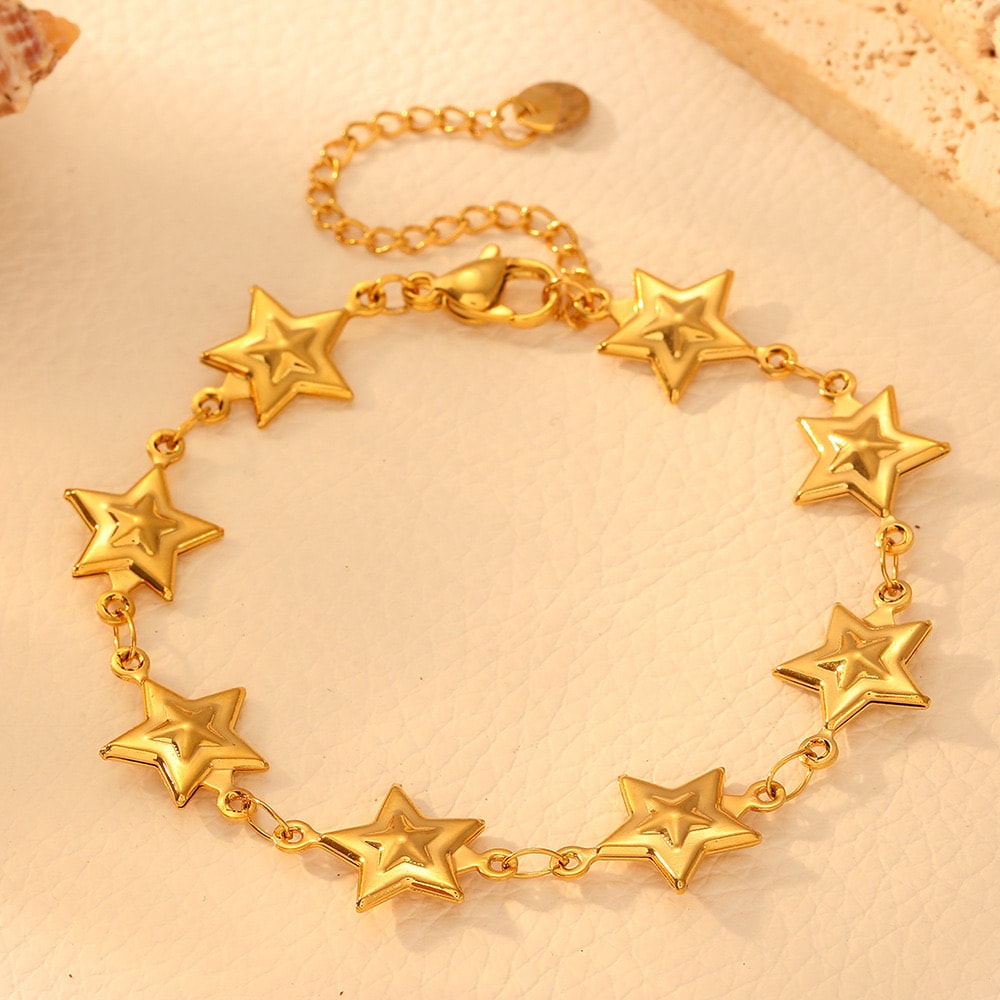 Çelik | Gold Star Bileklik