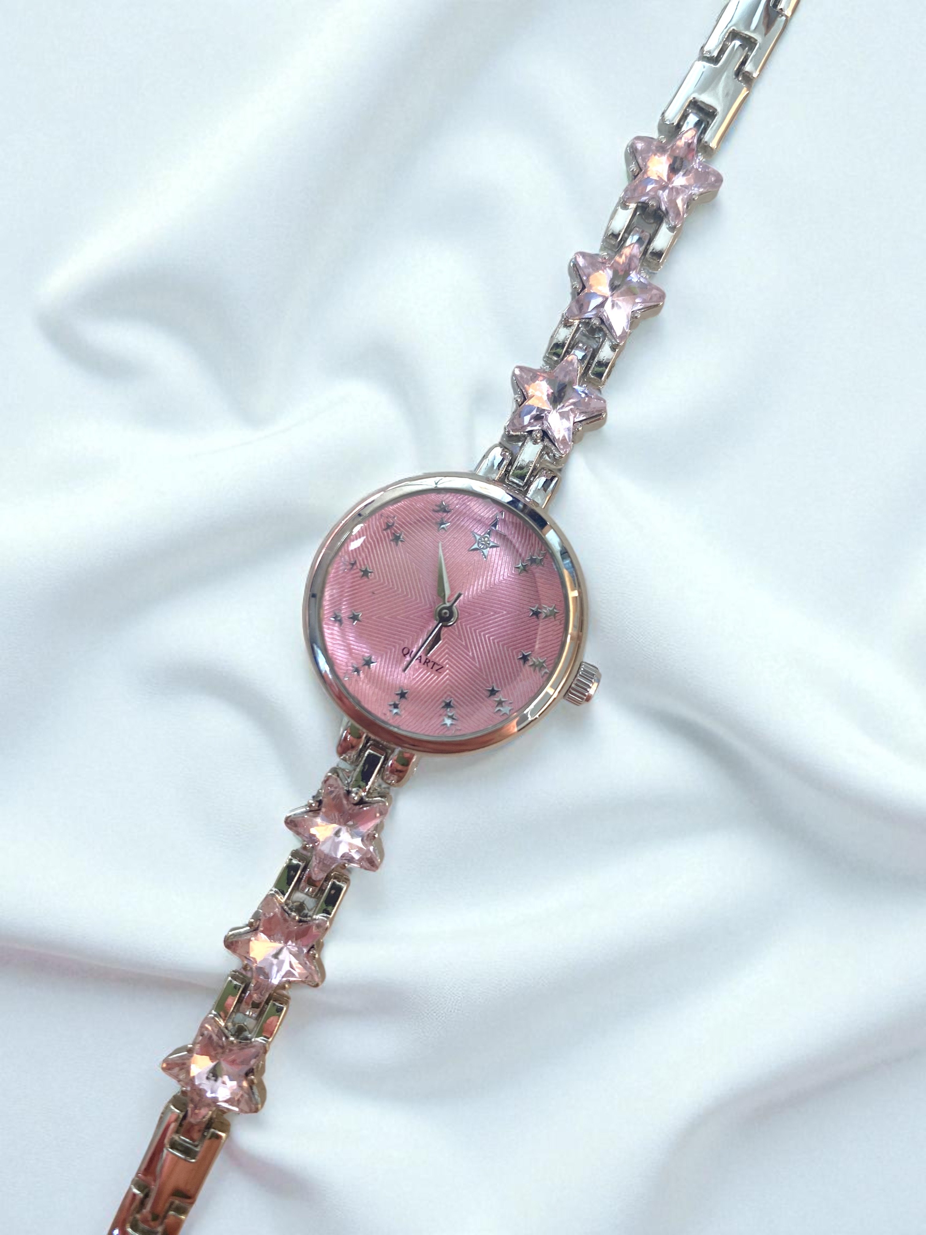 Silver-Pink Stargirl Saat