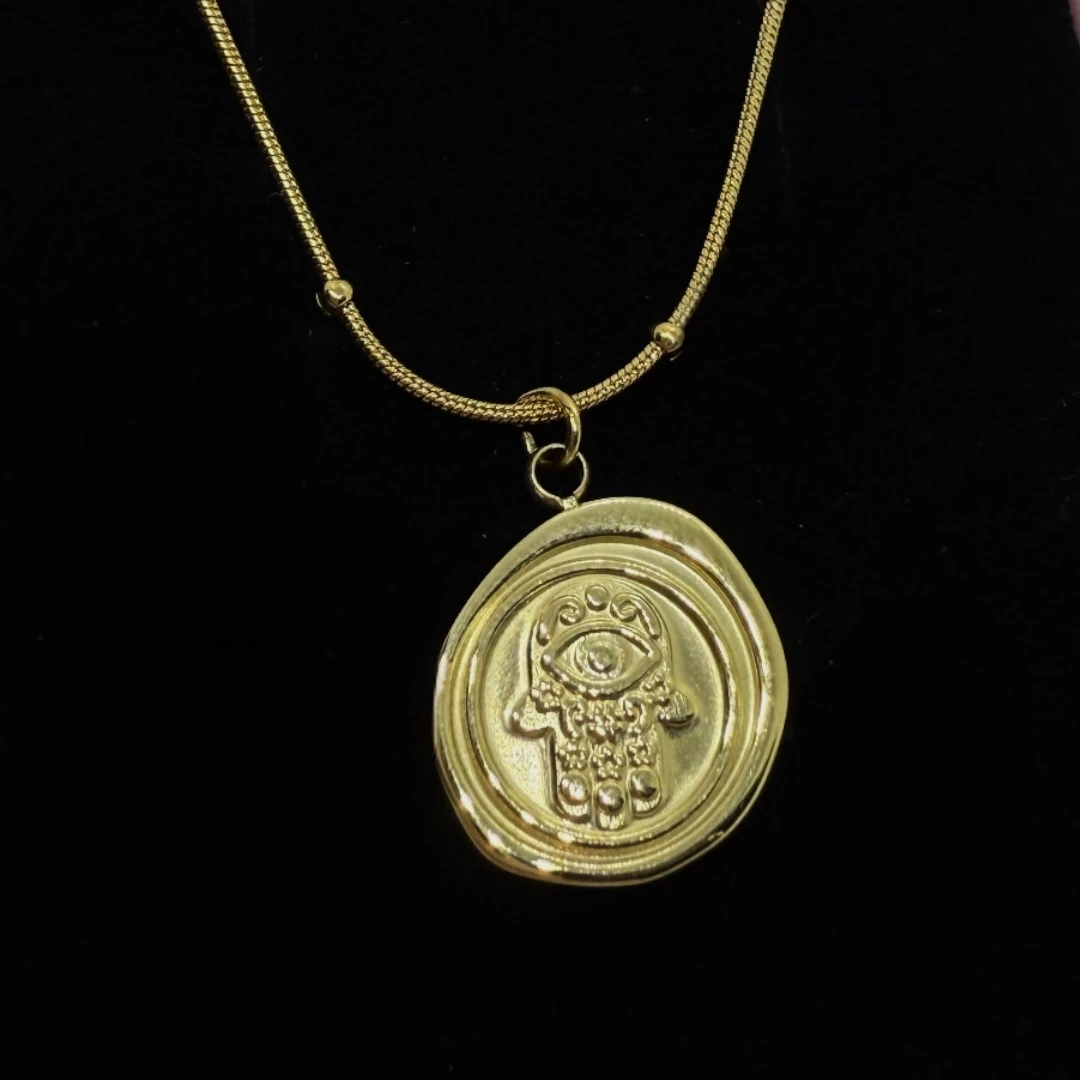 Çelik | Vintage Mühür Kolye