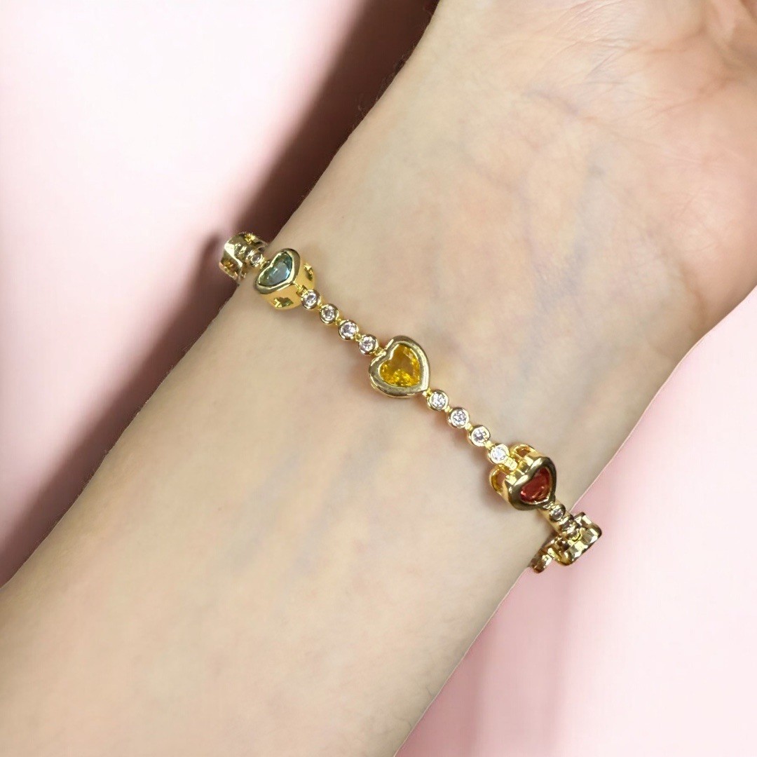Vip | Multicolor Heart Bileklik