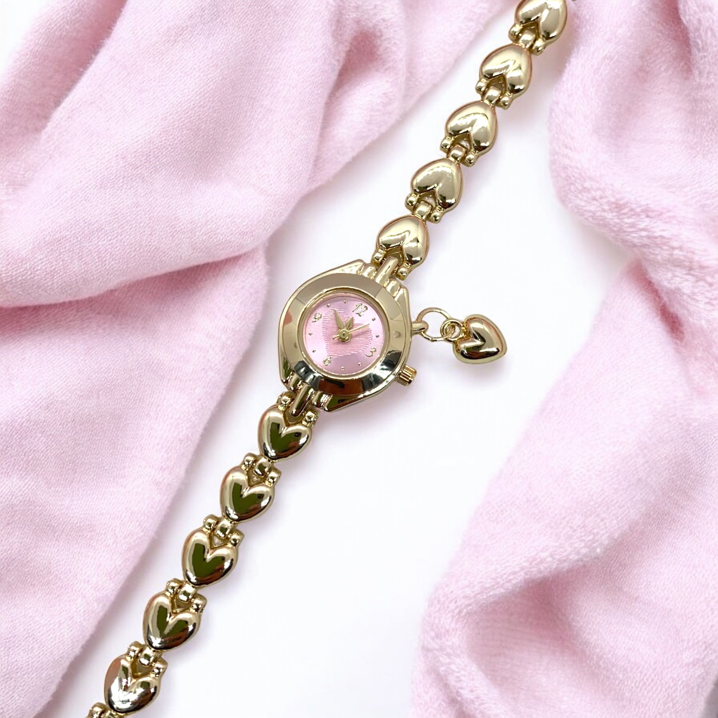 Gold-Pink Sweetheart Saat