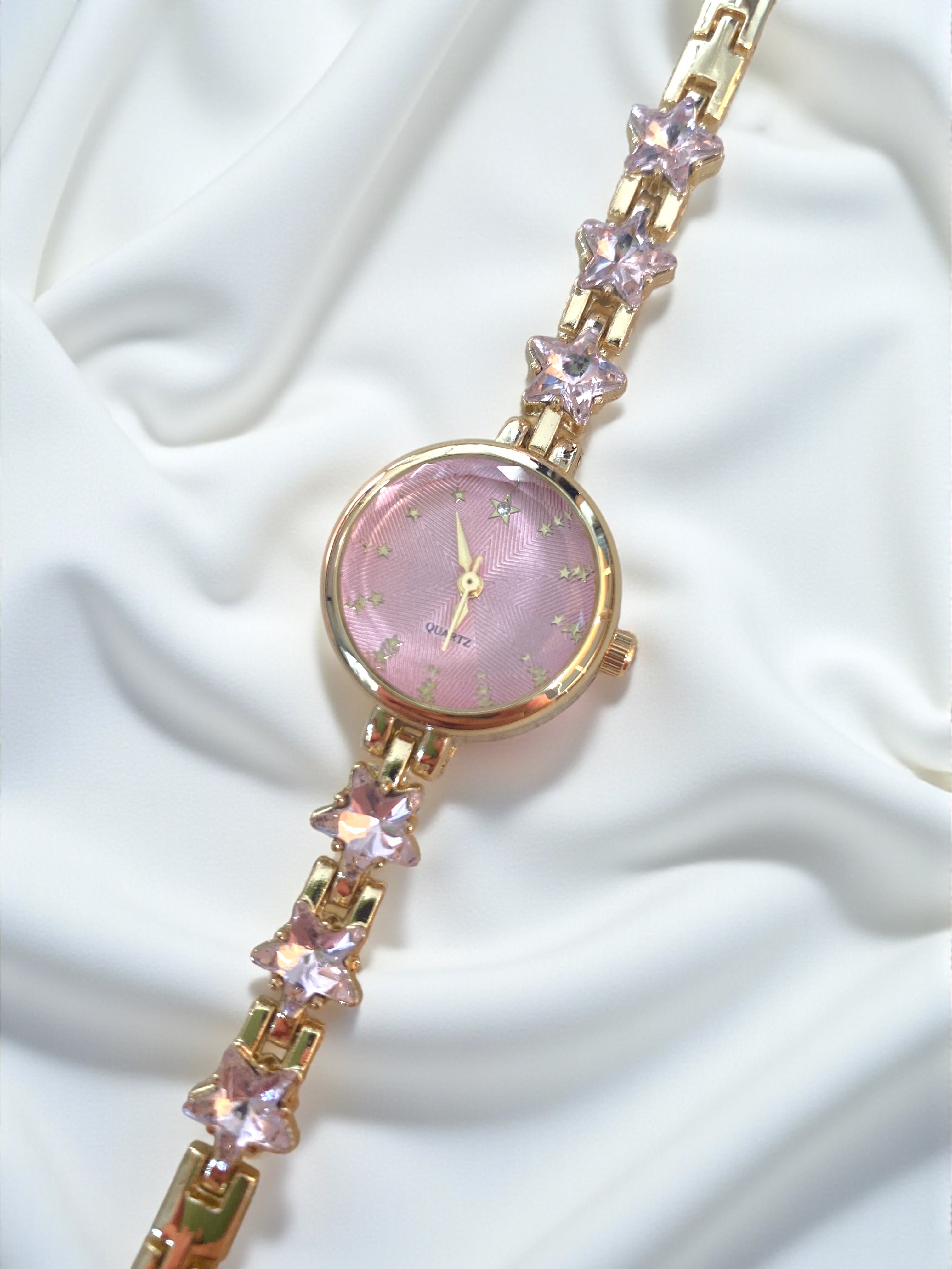 Gold-Pink Stargirl Saat