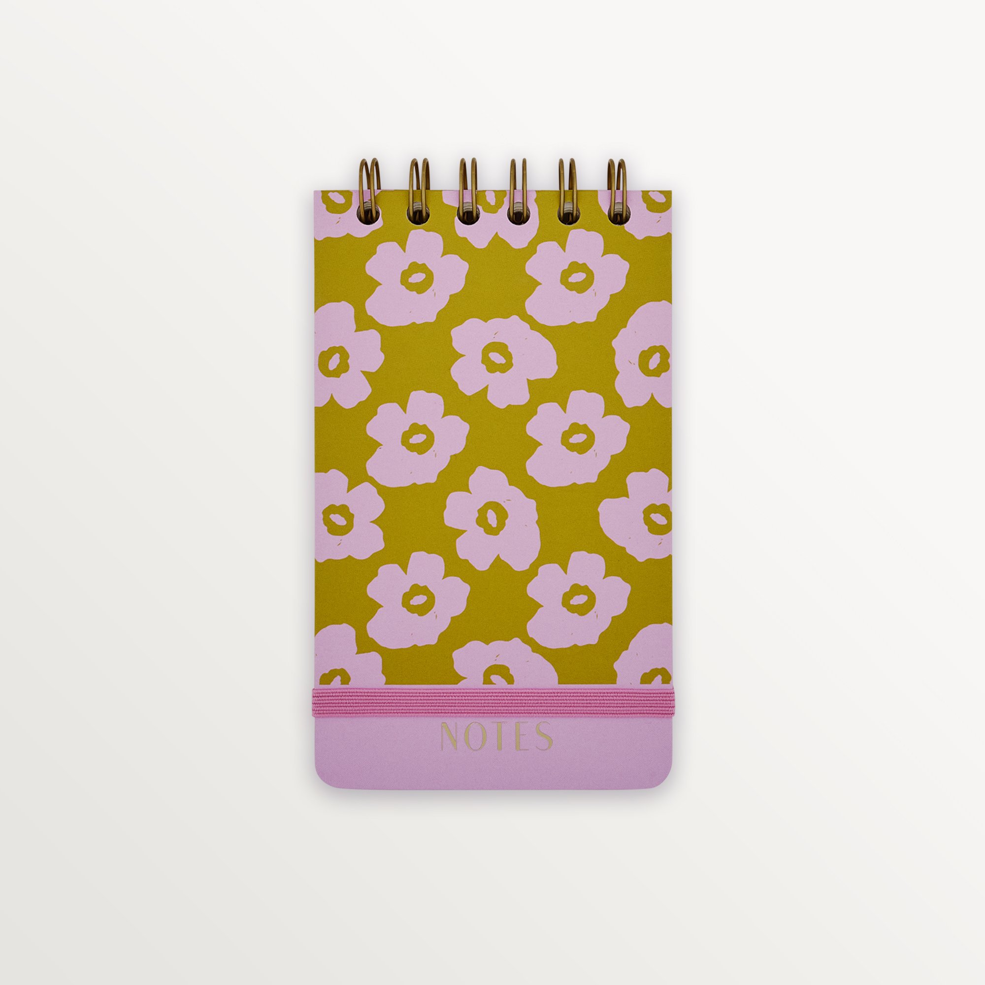 Episode Küçük Spiralli Modern Floral 100 Yp. Defter - Dijon Pink