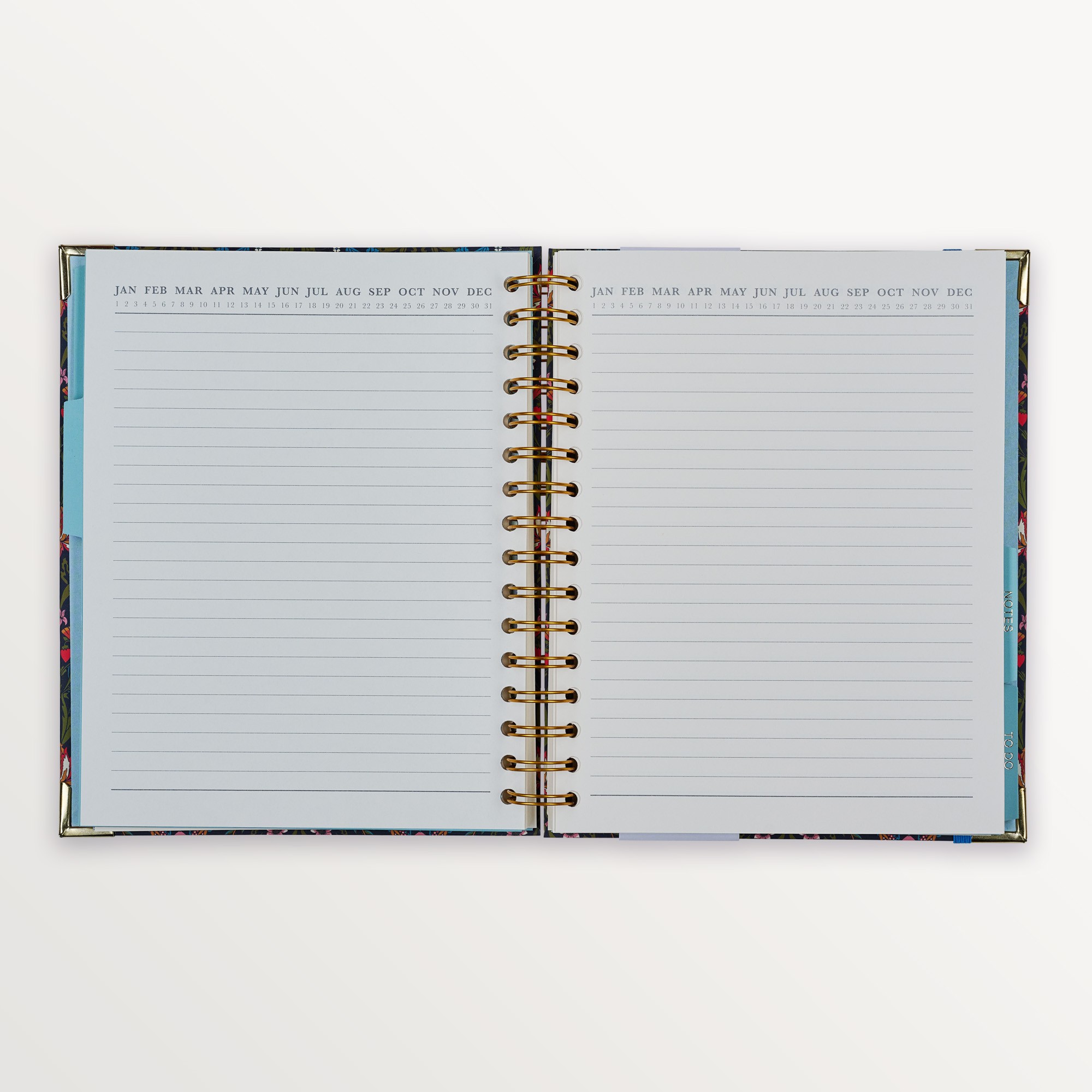 Episode Spiralli Planlayıcı Classic Floral B5 120 Yp. Defter - Morris Textile