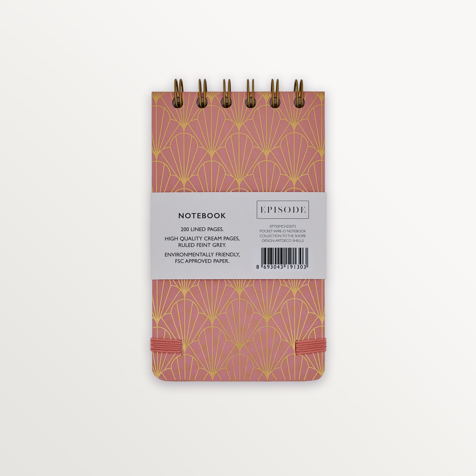 Episode Küçük Spiralli To The Shore 100 Yp. Defter - Artdeco Shells