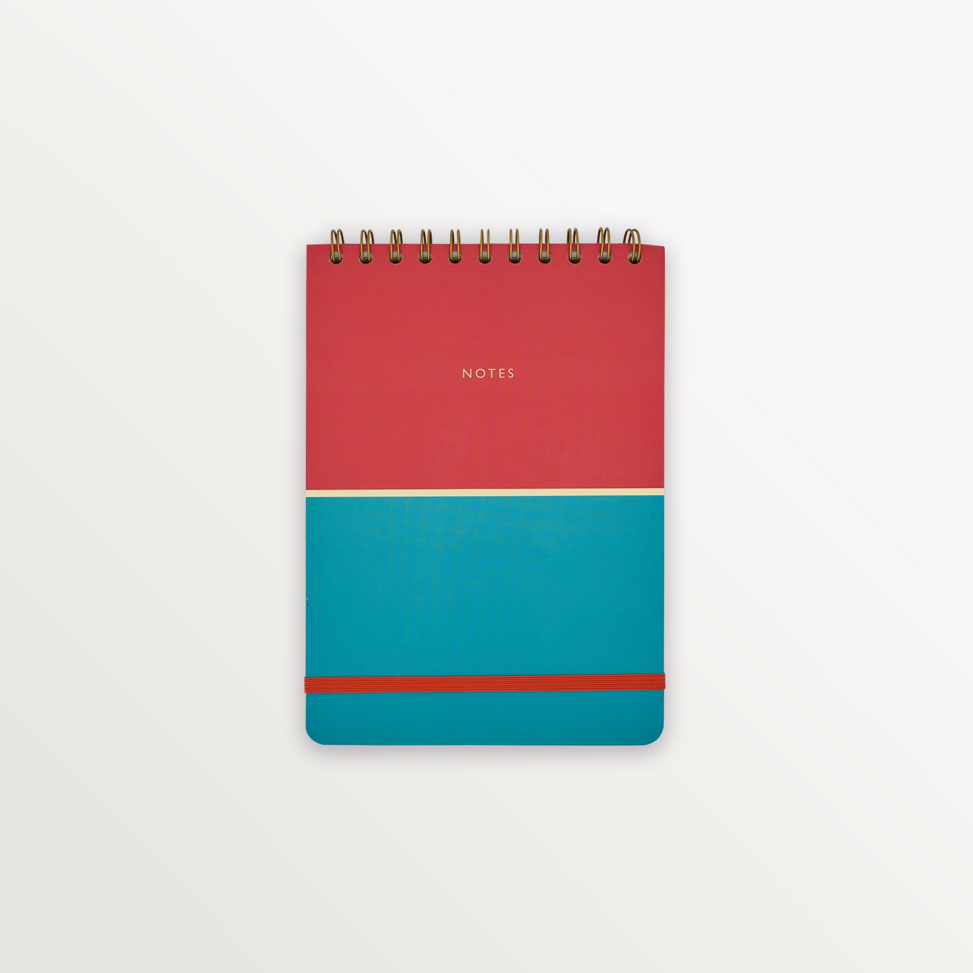Episode A5 Spiralli Colourblock Duo 100 Yp. Defter - Sky Vermillion