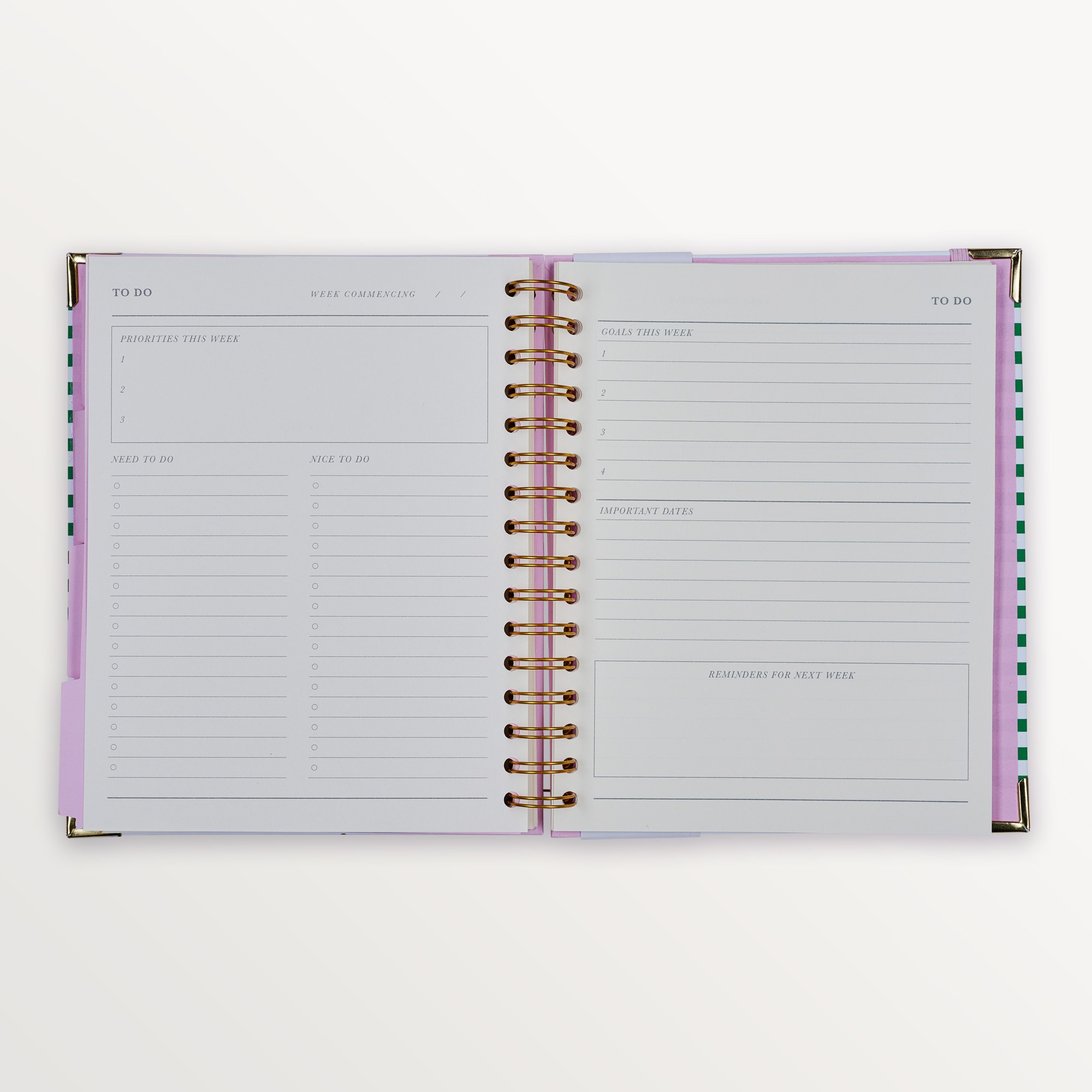 Episode Spiralli Planlayıcı Stripe B5 120 Yp. Defter - Spectrum Bold