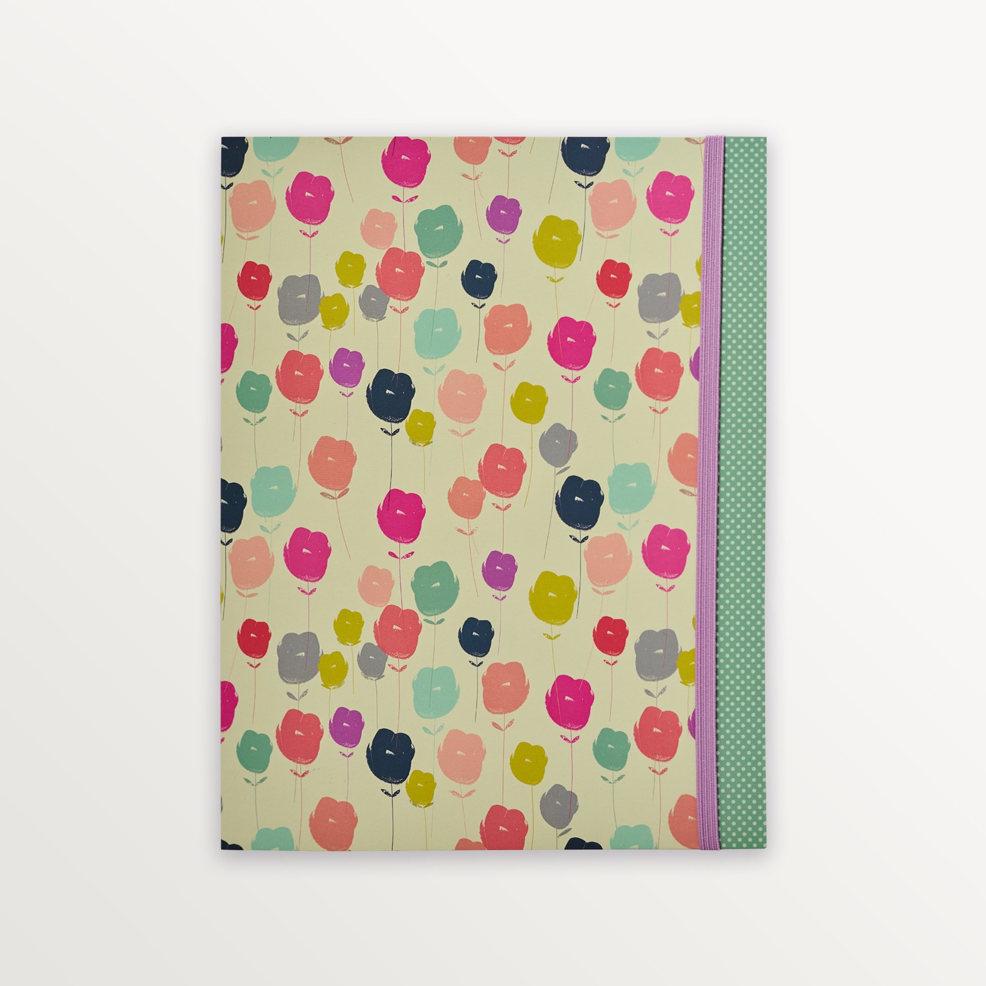 Episode Kulaklı Kapak Modern Floral XL 72 Yp. Defter - Pastel Stems